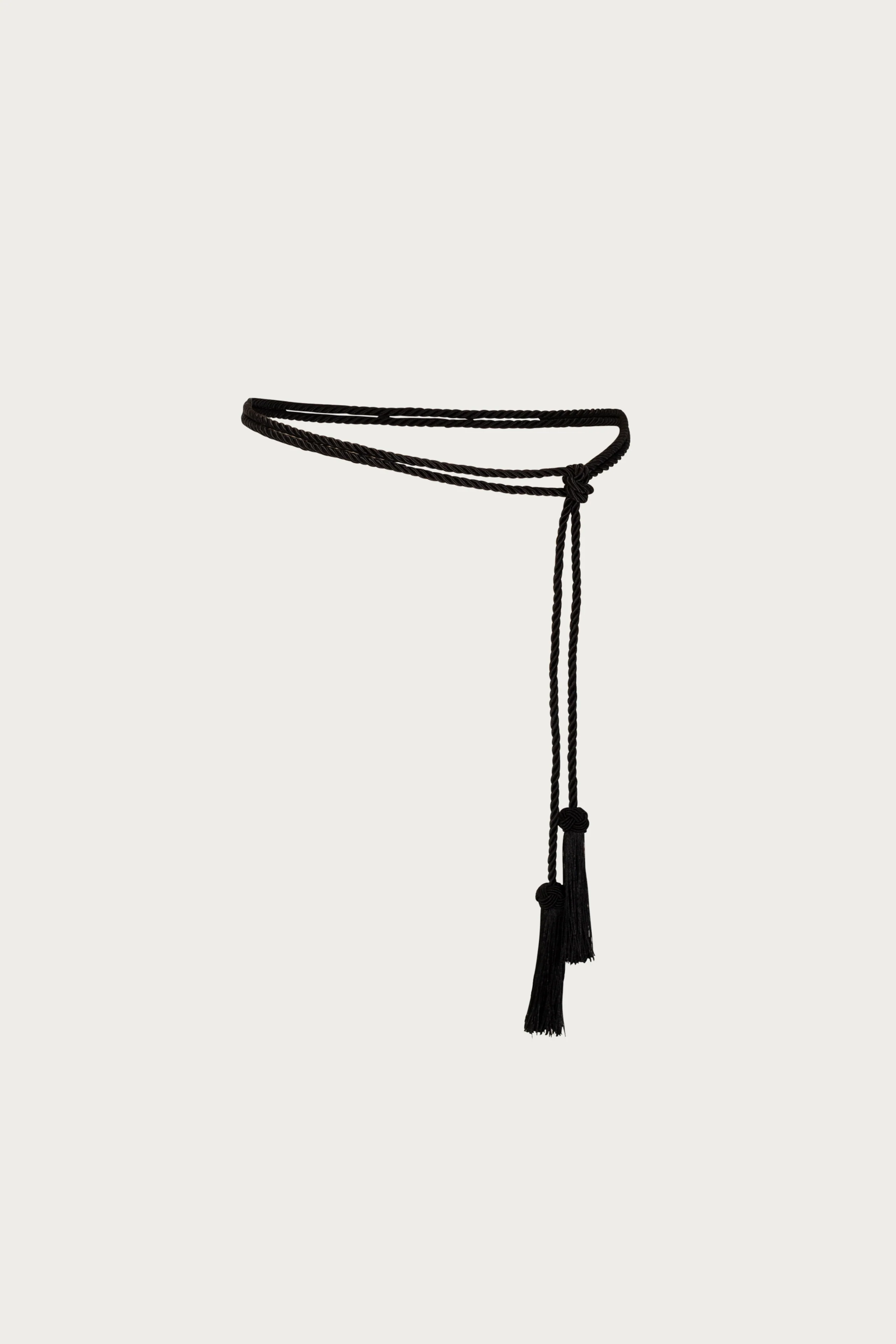 Tassel Rope Belt (Black)