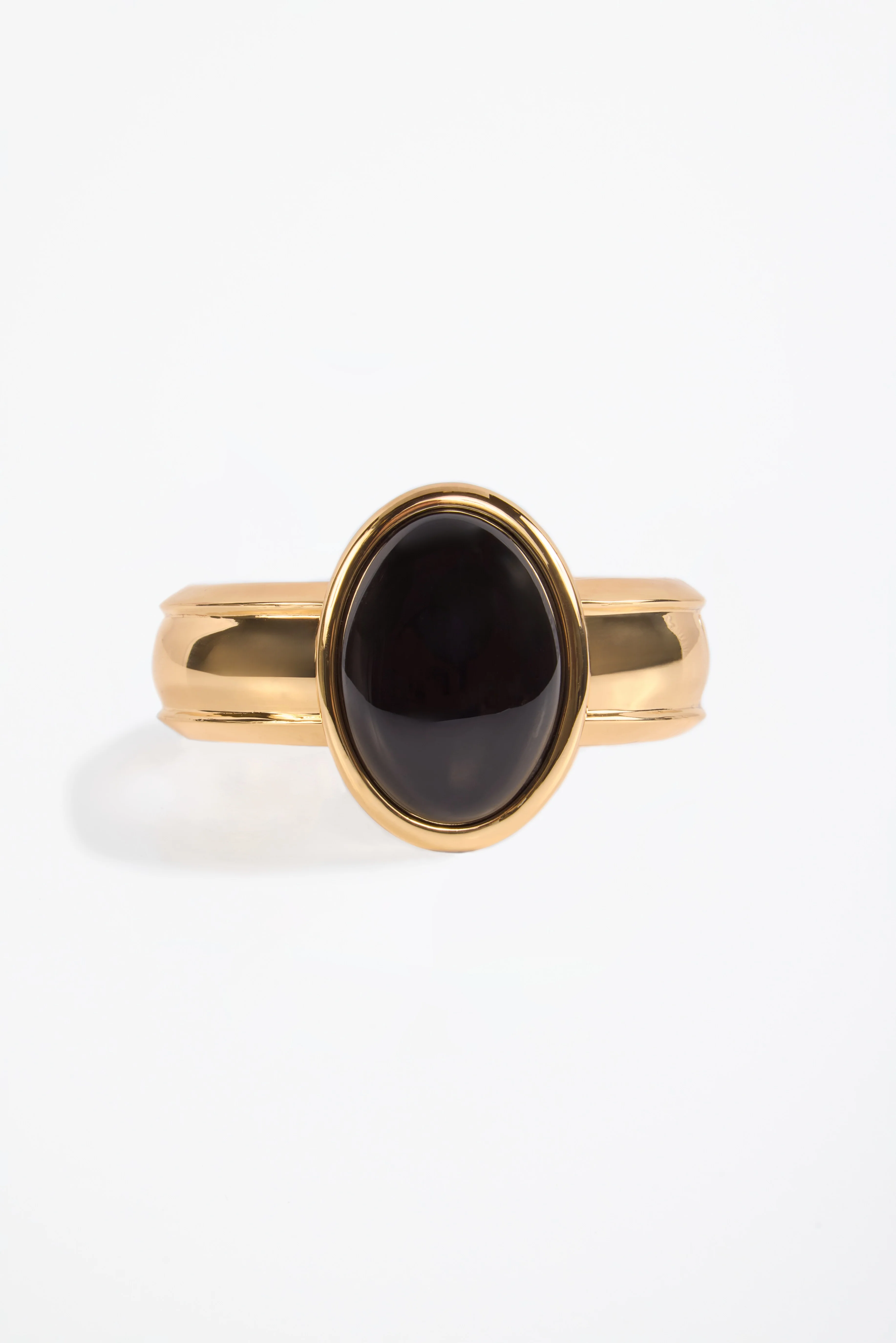 Stone Cuff (Gold/Black)