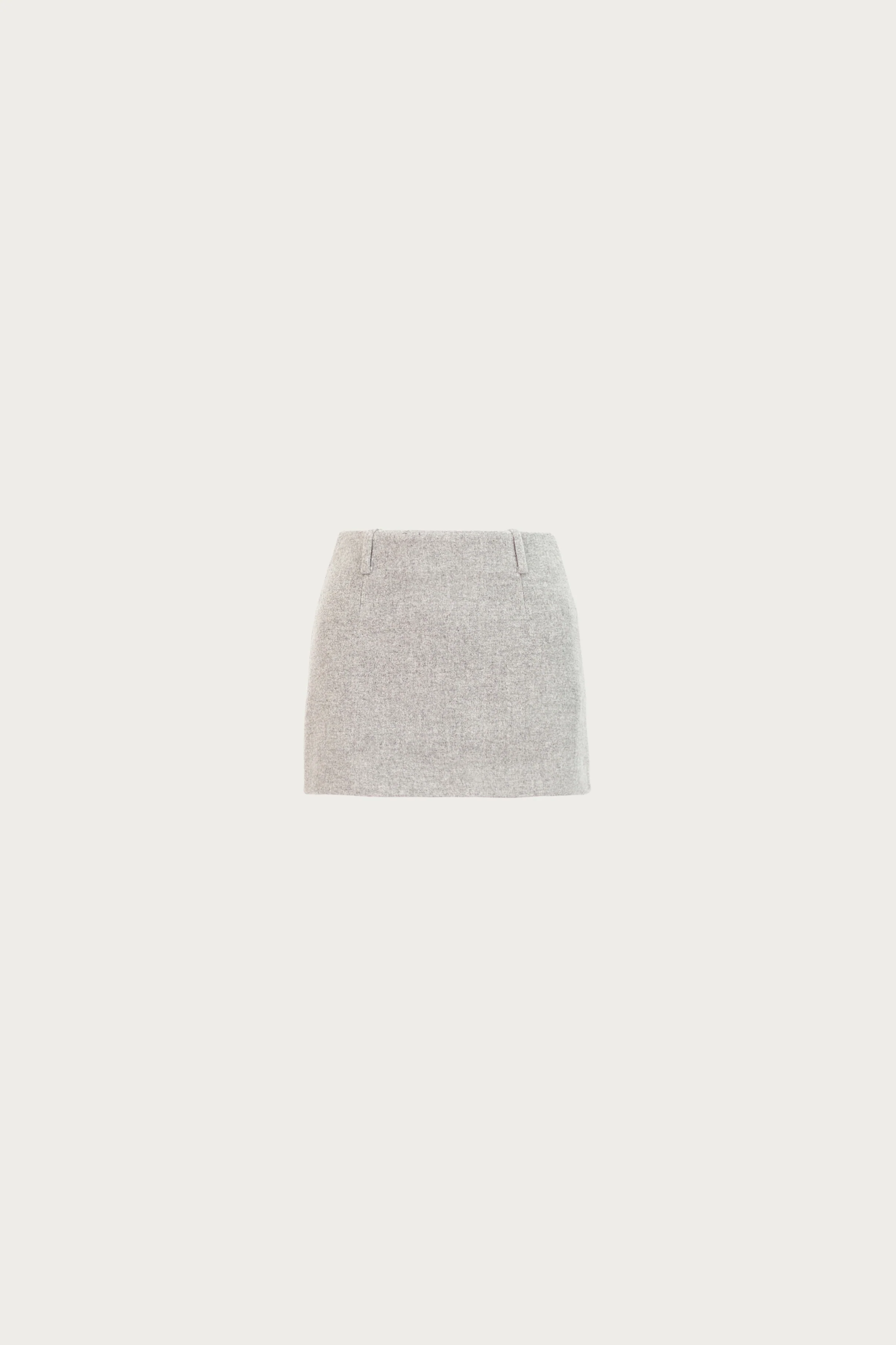Wool Mini Skirt (Gray) 6 Wool Mini Skirt (Gray)
