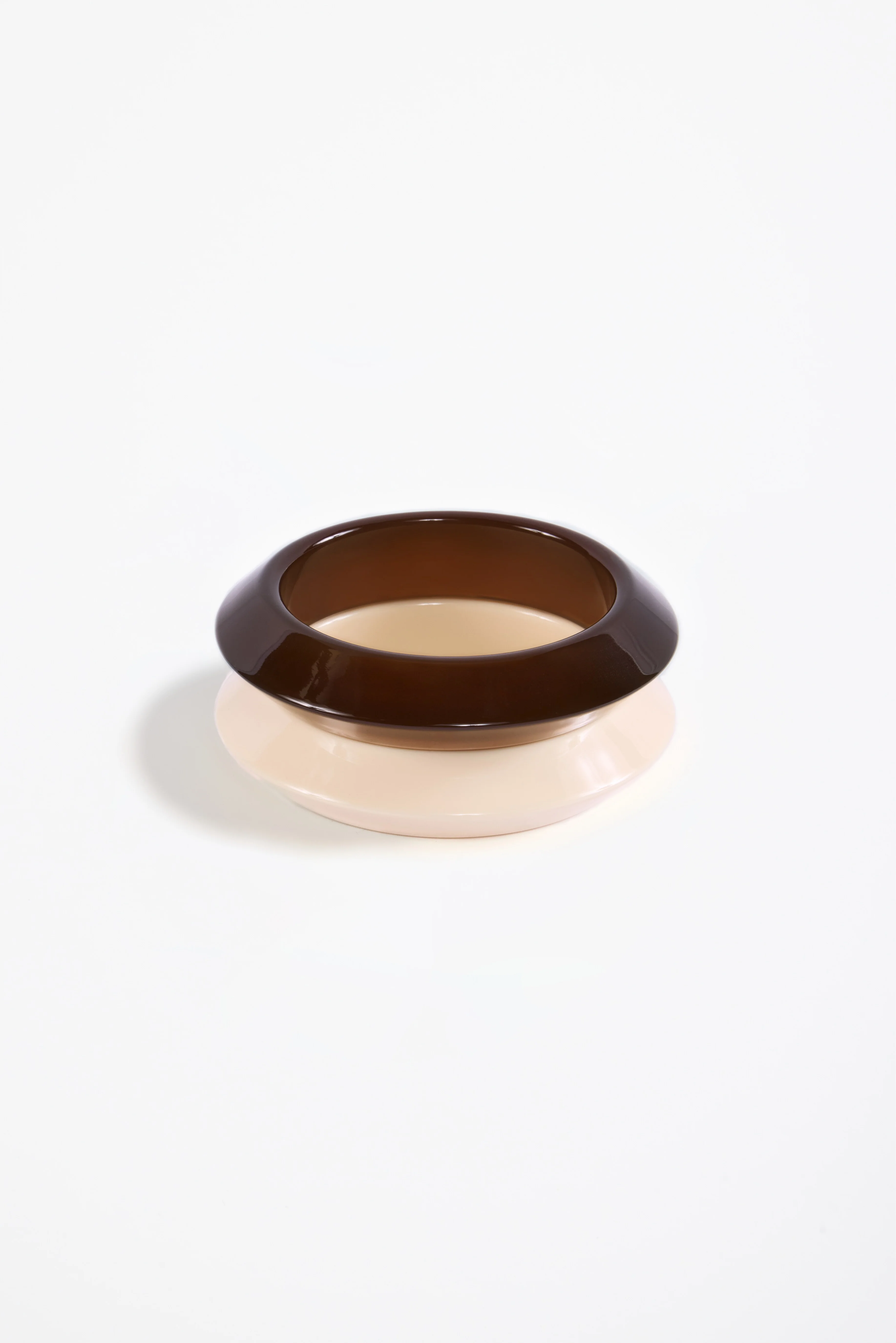 Knife Bangle Set (Bone/Brown Resin) 5 Knife Bangle Set (Bone/Brown Resin)