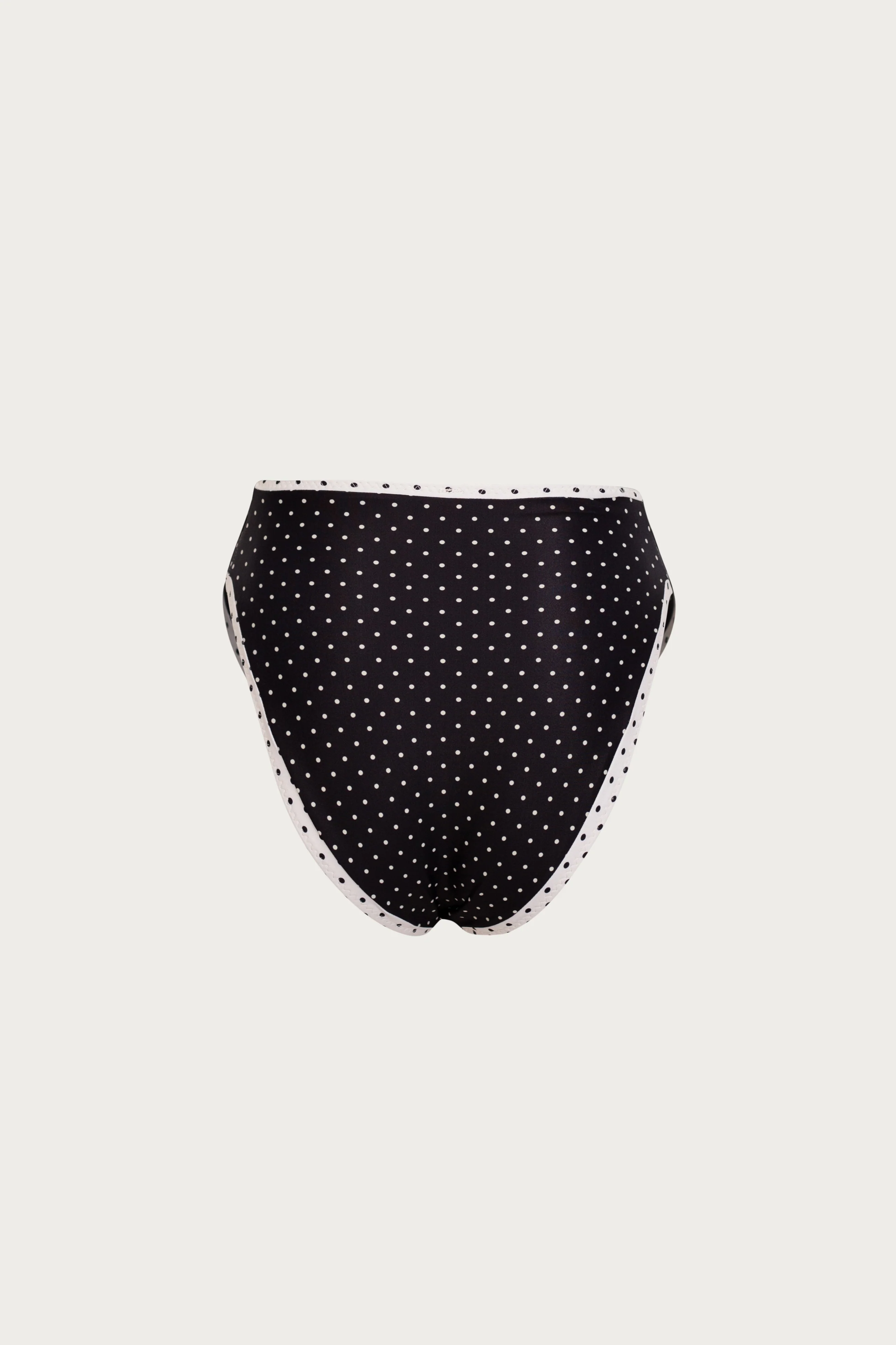High Rise Bottom (Black Cream Polka Dot/Cream)