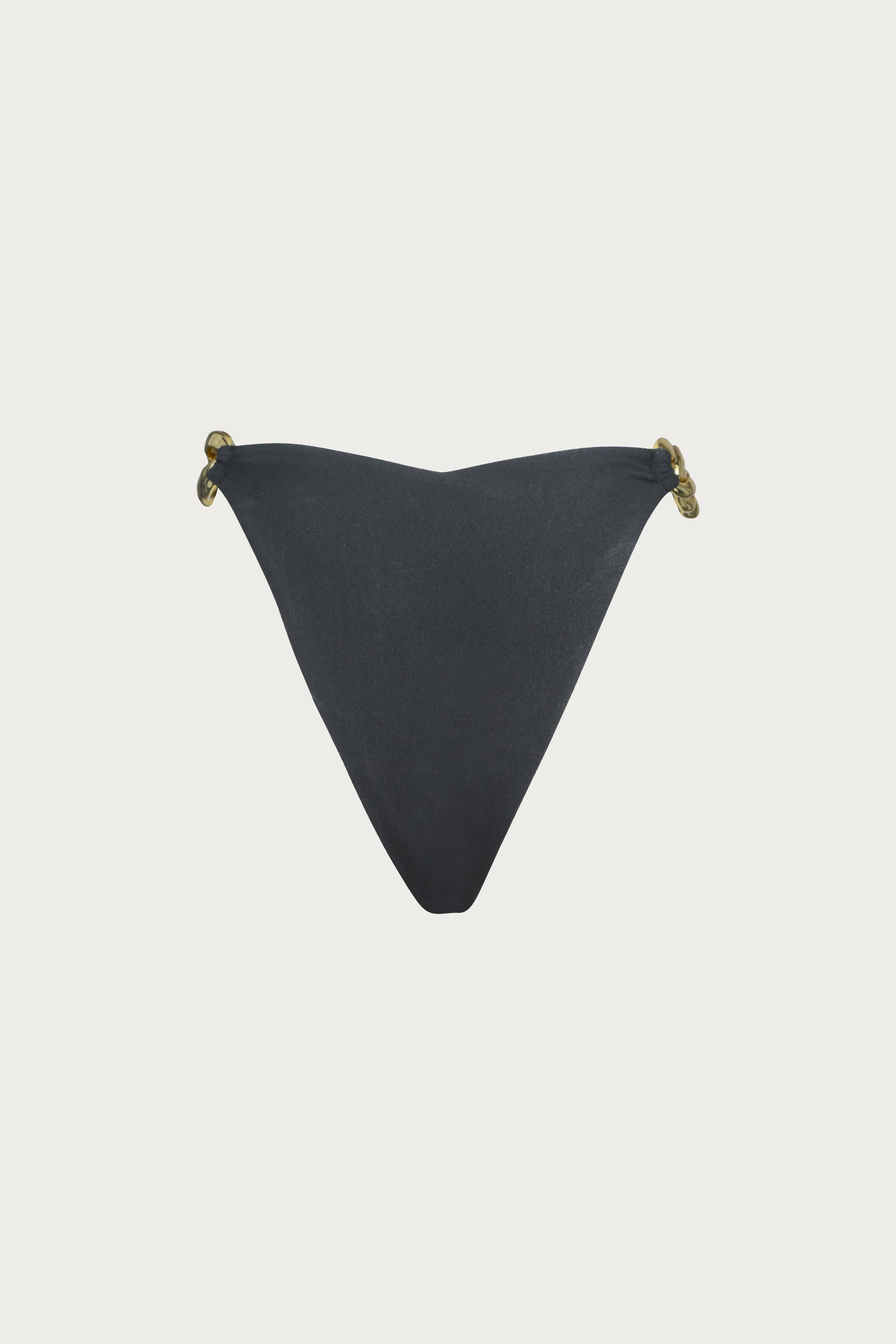 Gold Chain High Rise (Faux Suede Black)