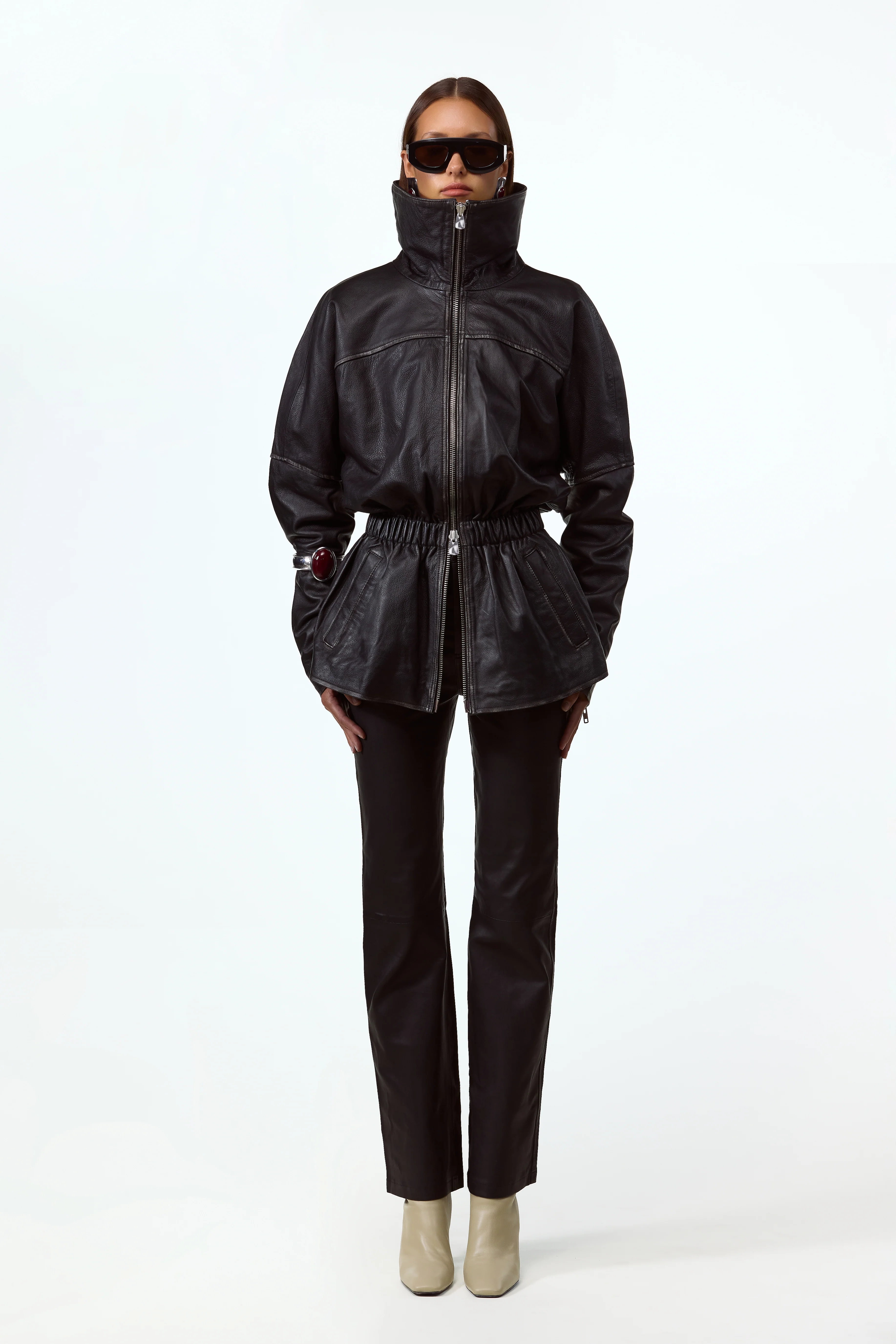 The Leather Parka (Black)