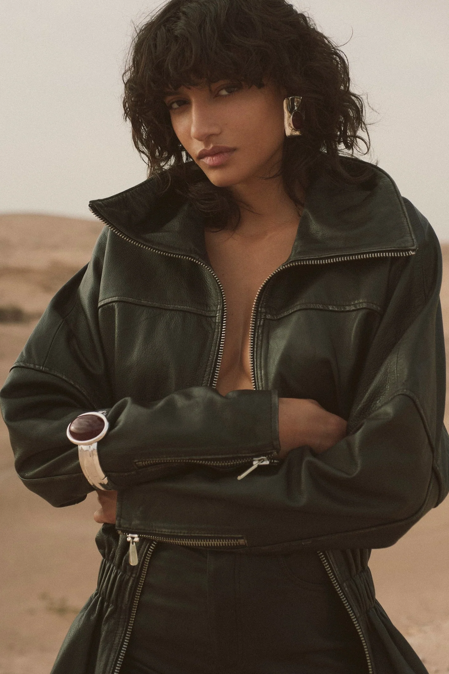 The Leather Parka (Black)
