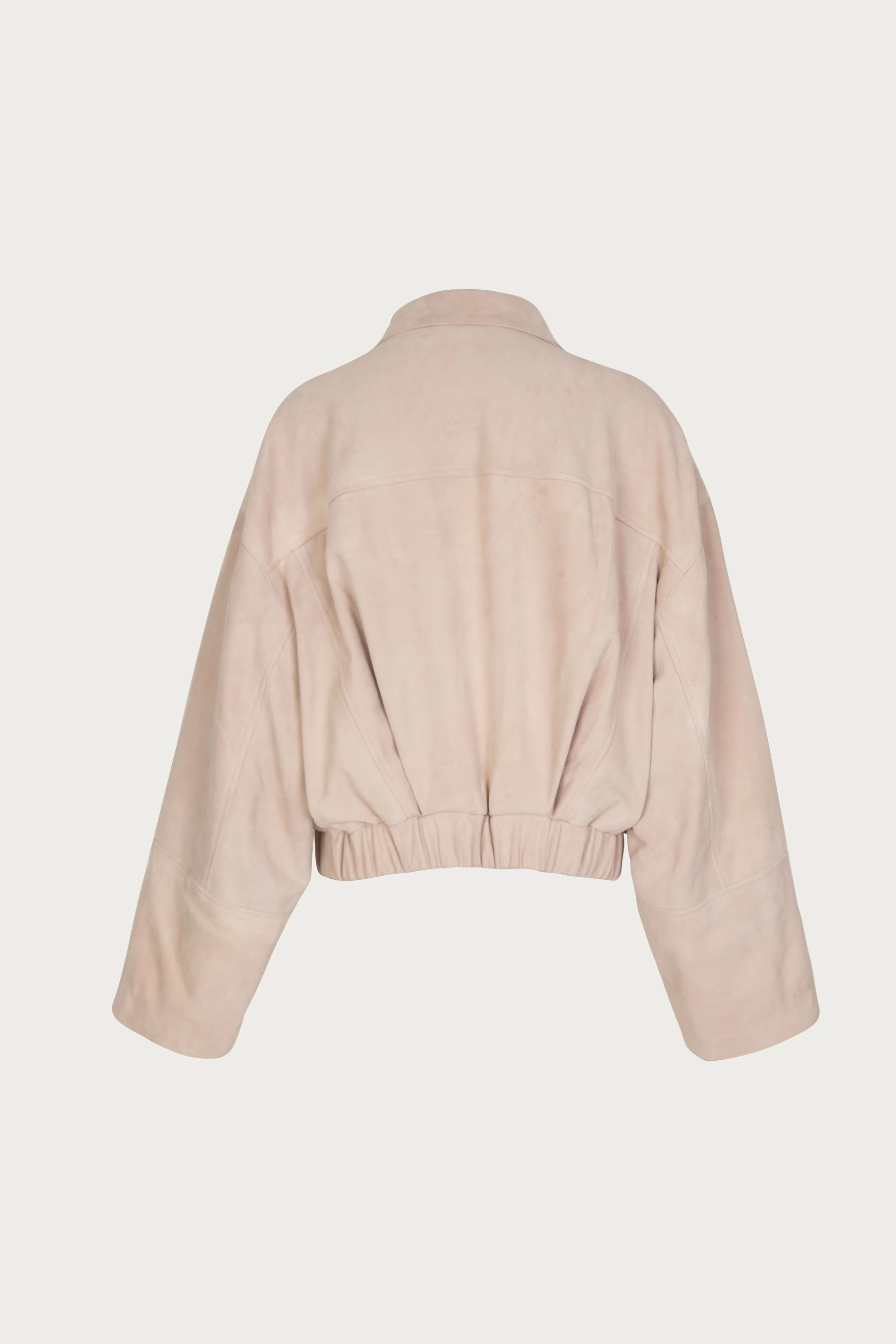 The Suede Bomber Jacket (Taupe) 6 The Suede Bomber Jacket (Taupe)