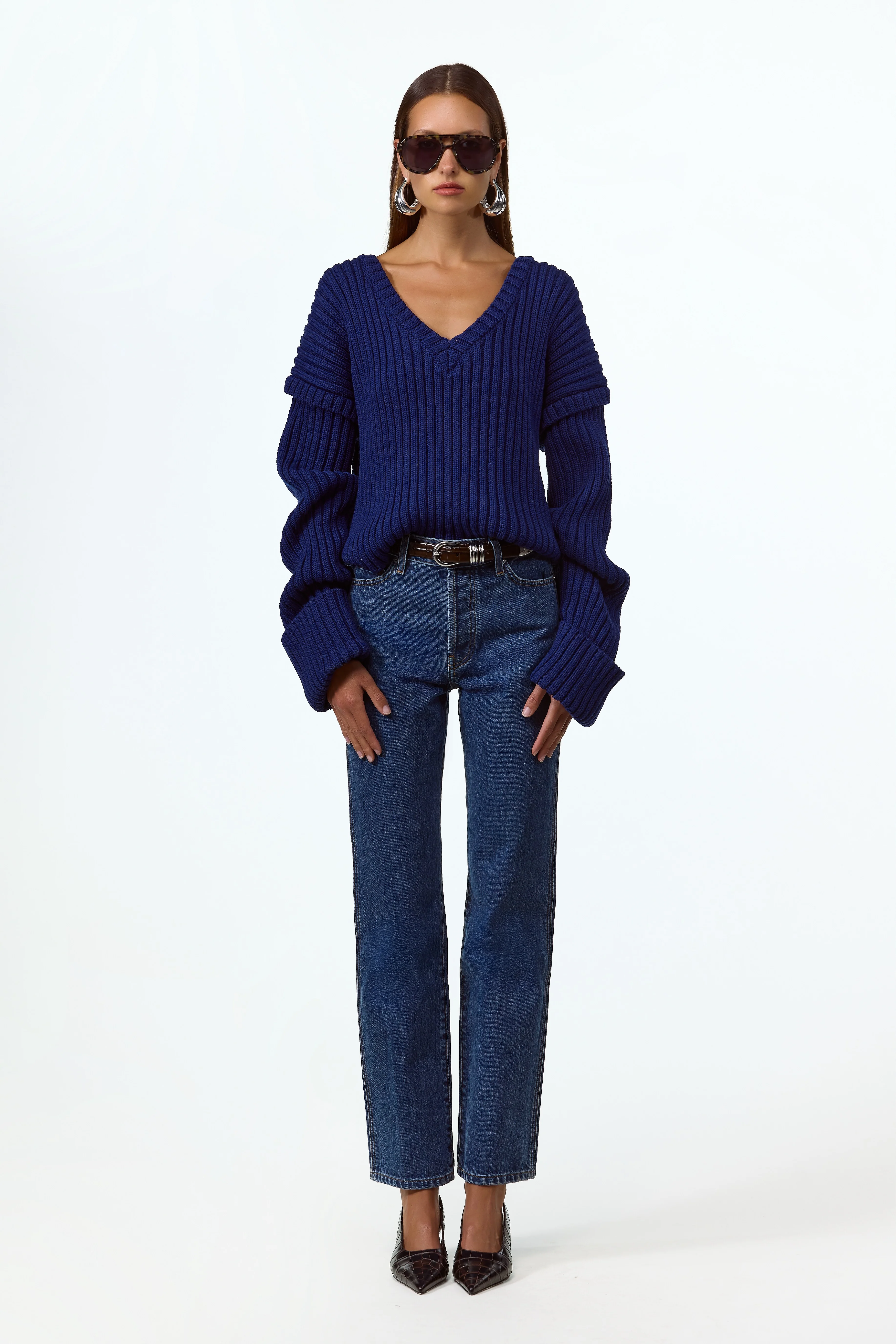 The Straight Ankle Jean (Vintage Dark)