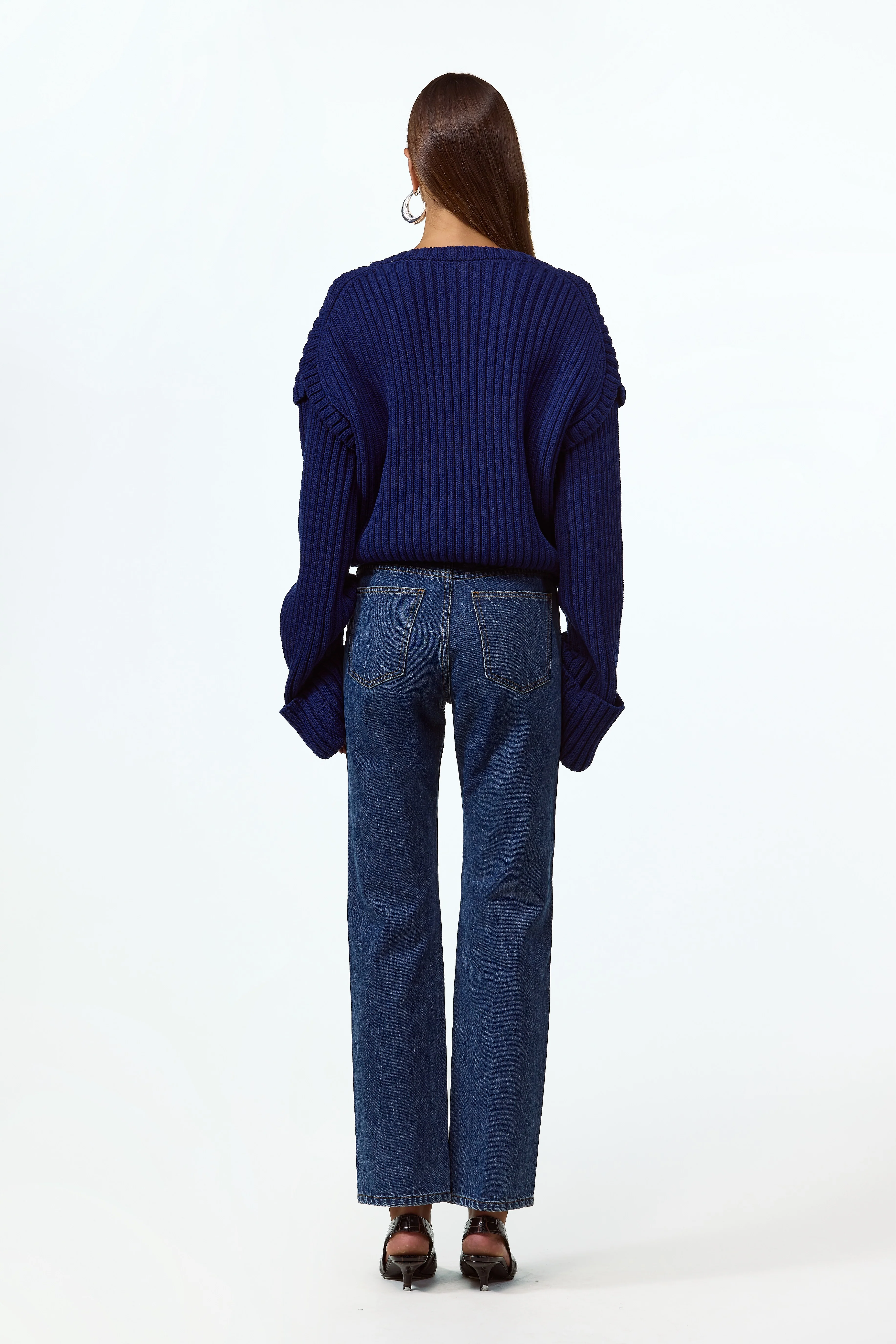 The Straight Ankle Jean (Vintage Dark)