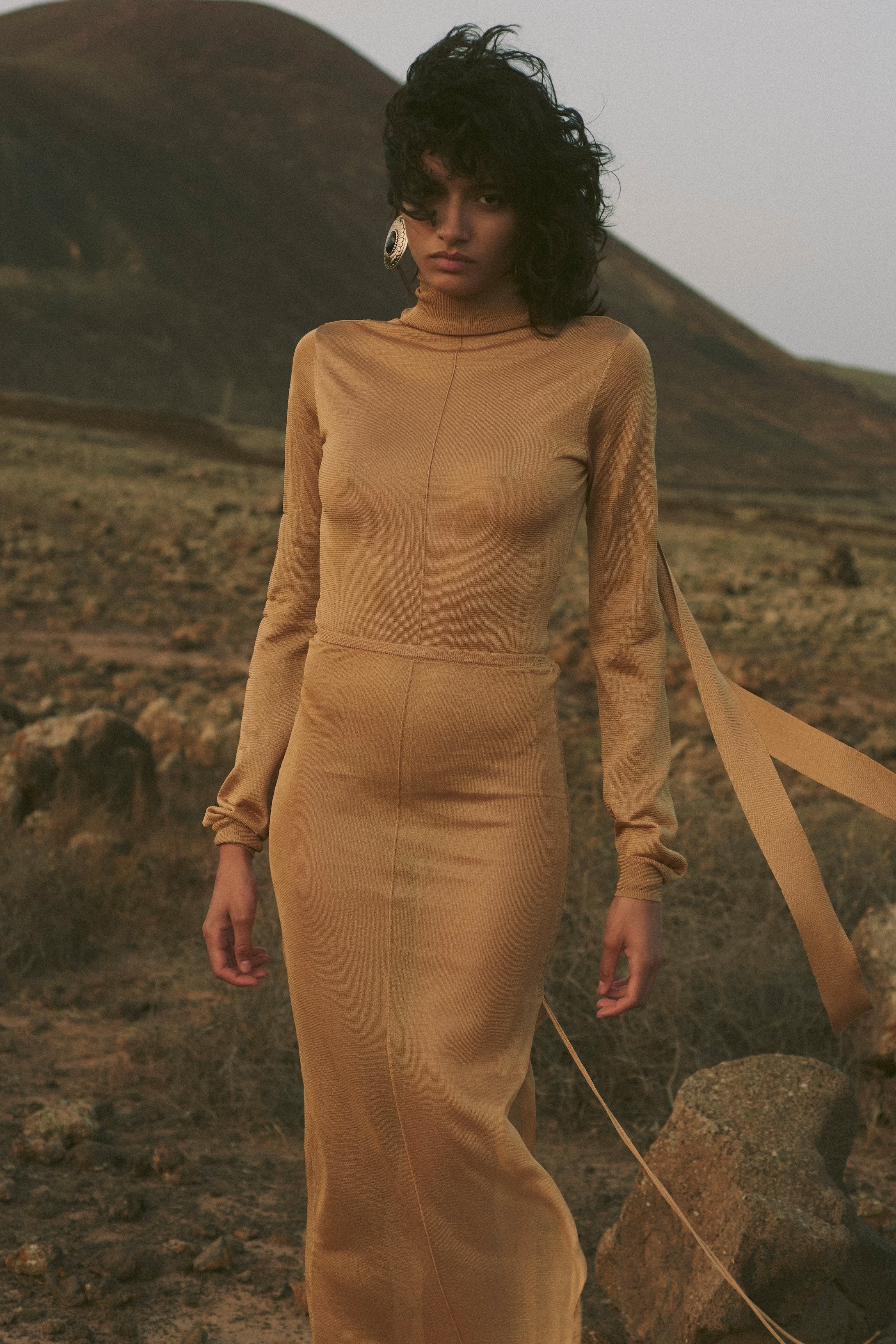 Open Back Knit Bodysuit (Gold) 7 Open Back Knit Bodysuit (Gold)