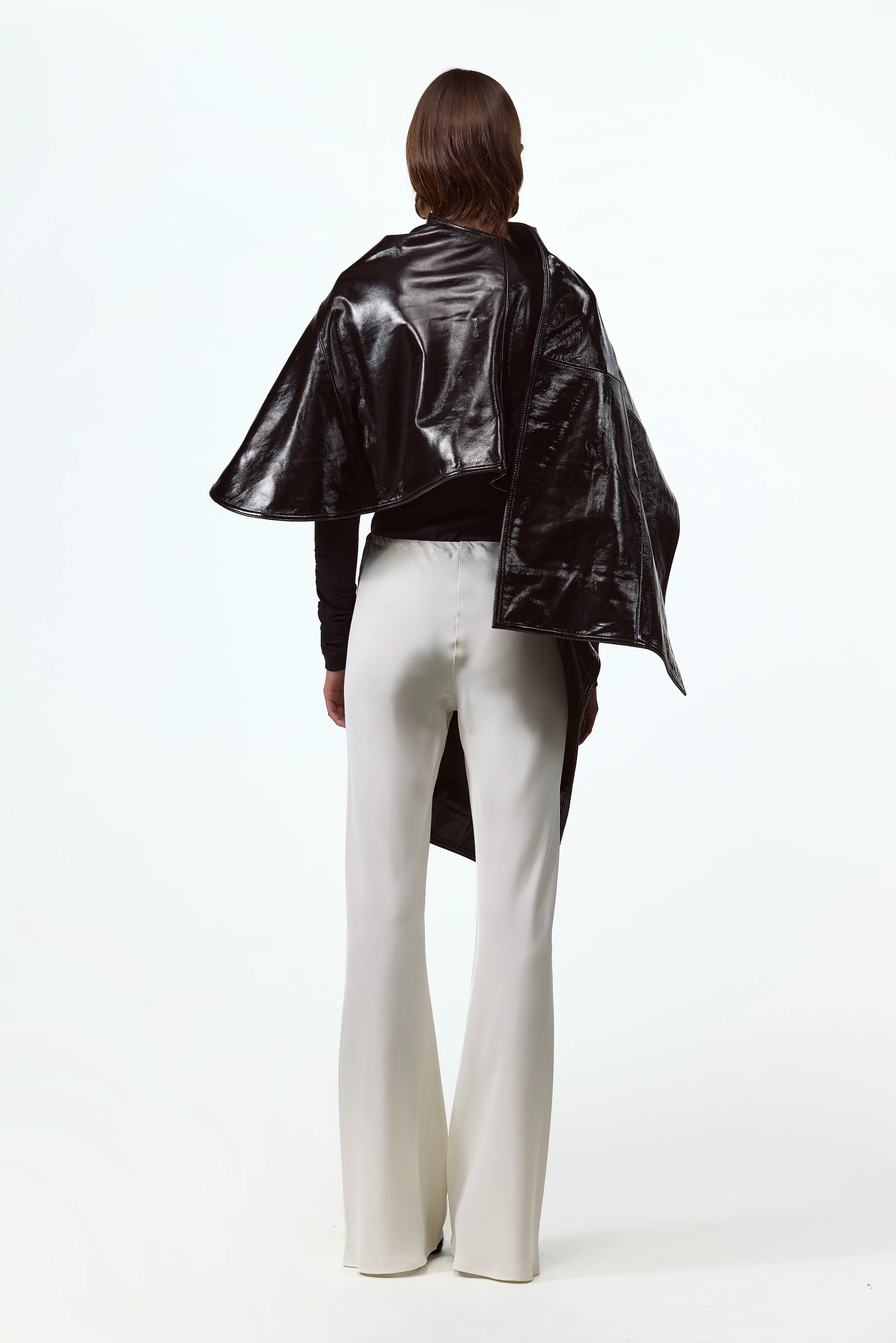 Leather Wrap Cape (Black) 6 Leather Wrap Cape (Black)