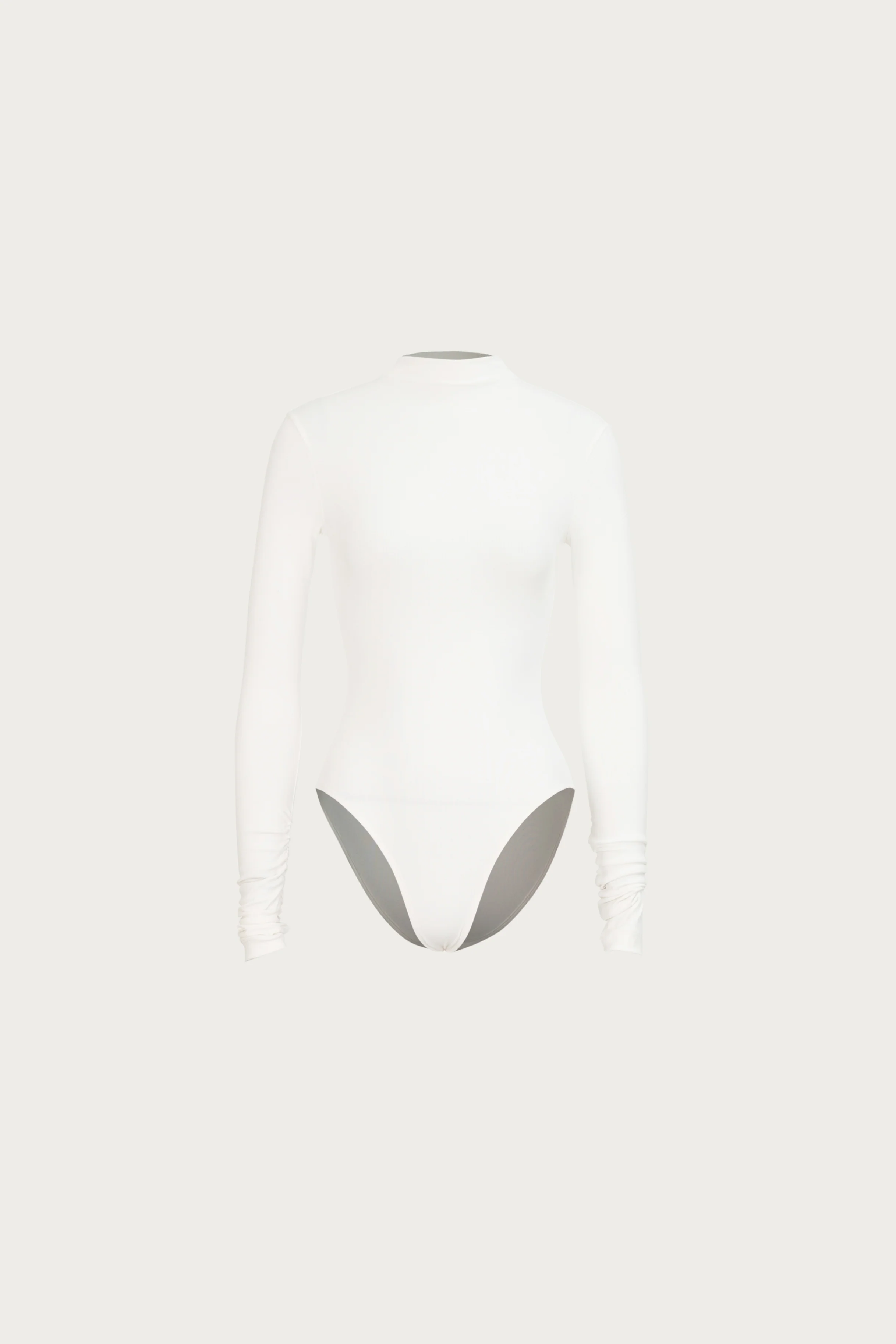 Long Sleeve Bodysuit (White)