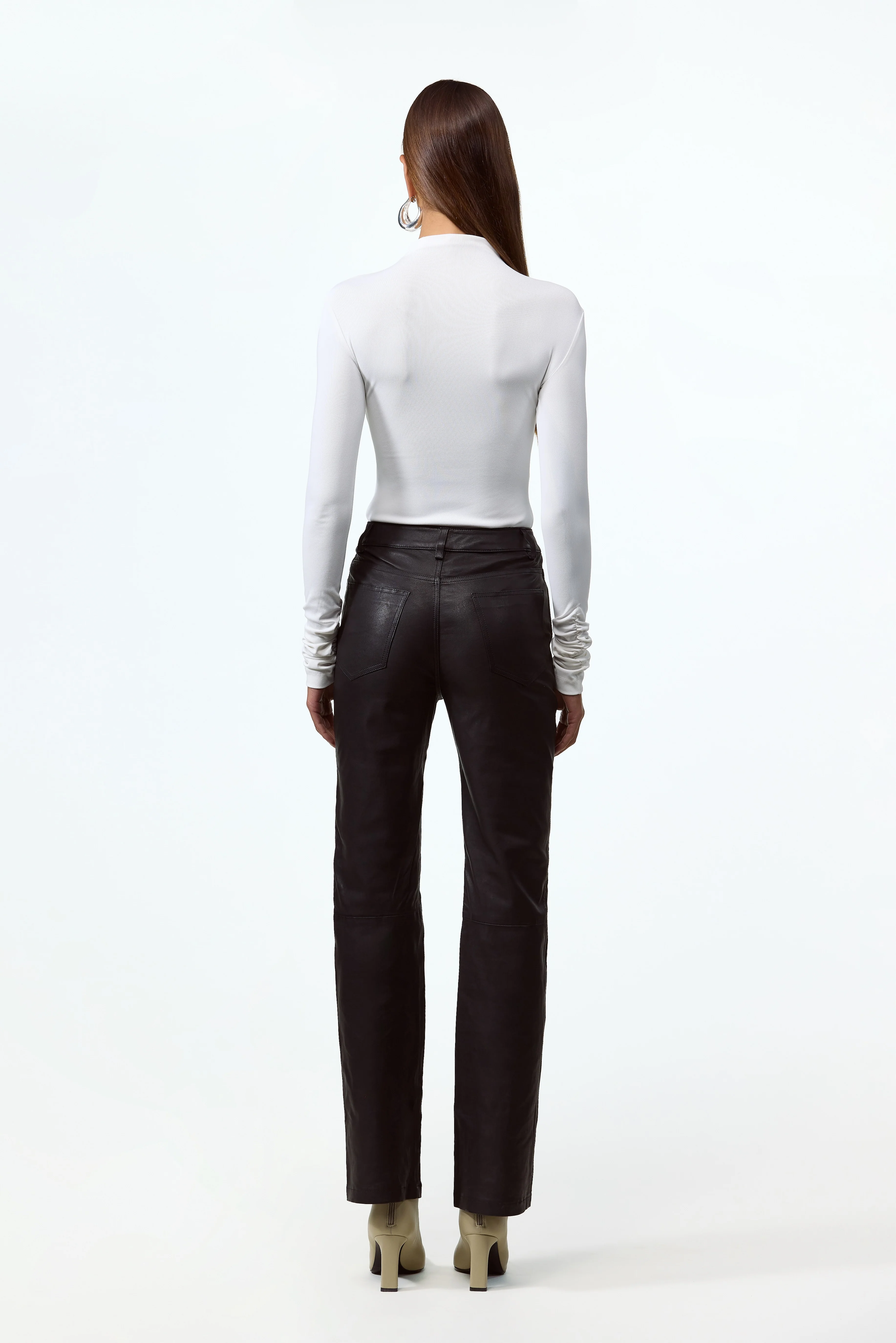 Long Sleeve Bodysuit (White) 4 Long Sleeve Bodysuit (White)