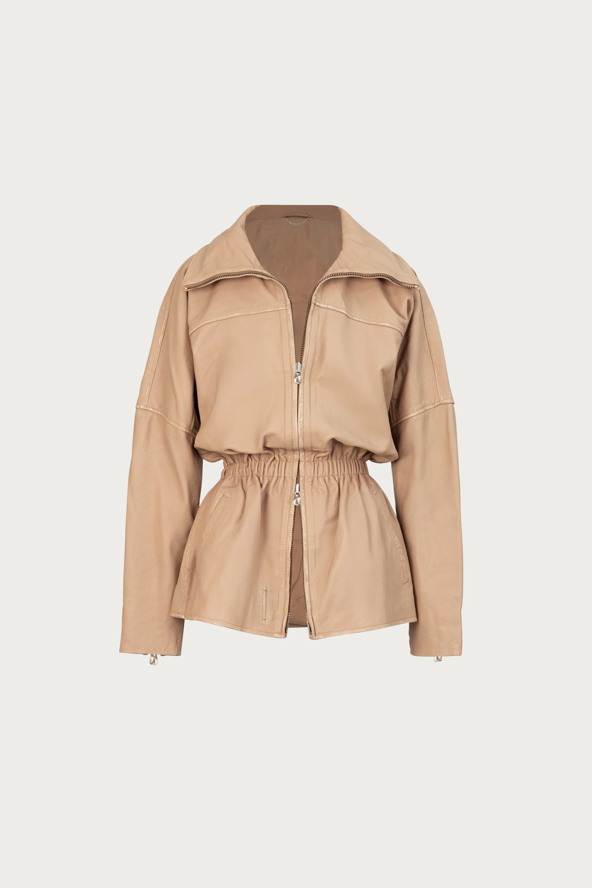 The Leather Parka (Taupe)