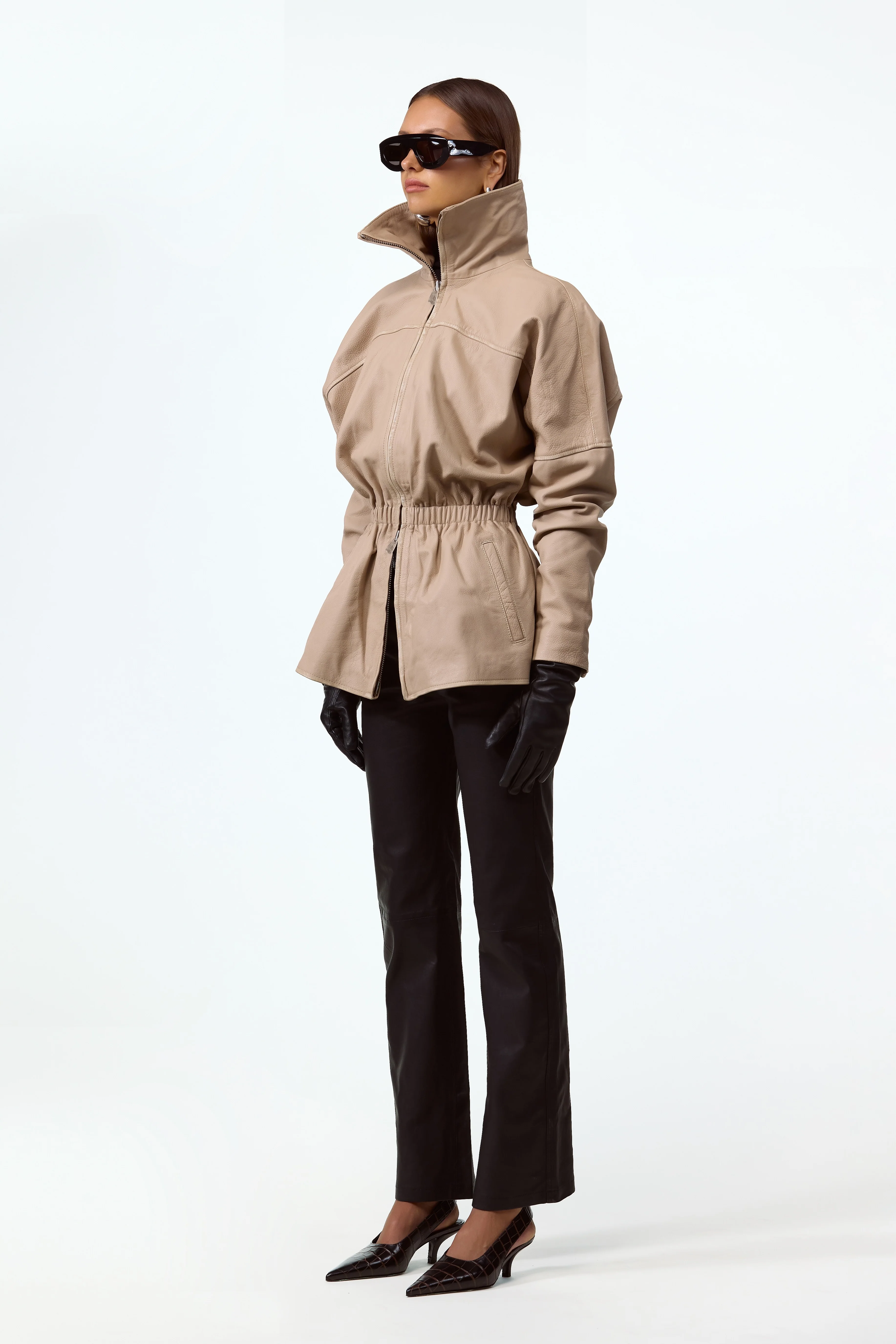 The Leather Parka (Taupe) 4 The Leather Parka (Taupe)