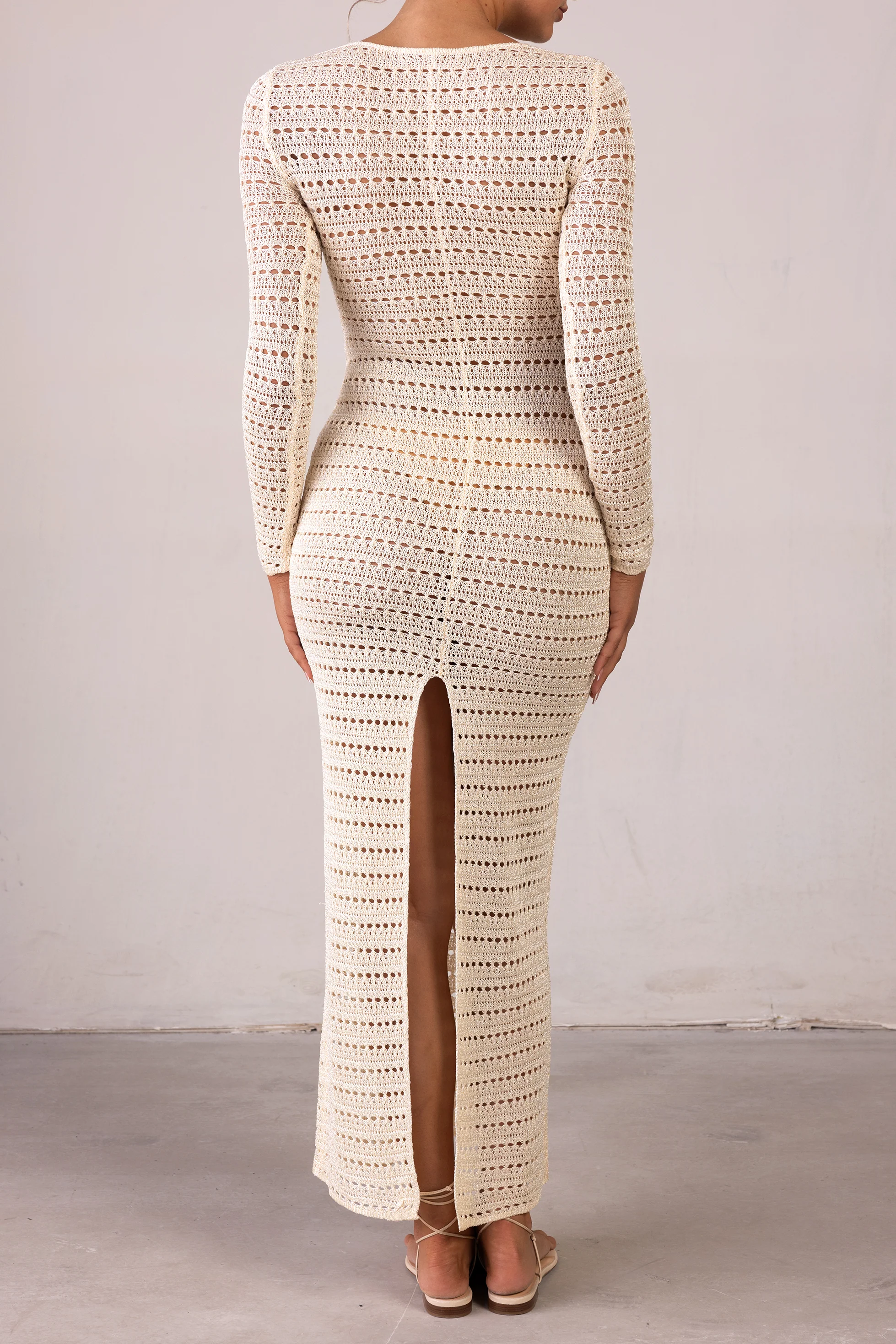 Rosette Crochet Dress (Cream) 5 Rosette Crochet Dress (Cream)