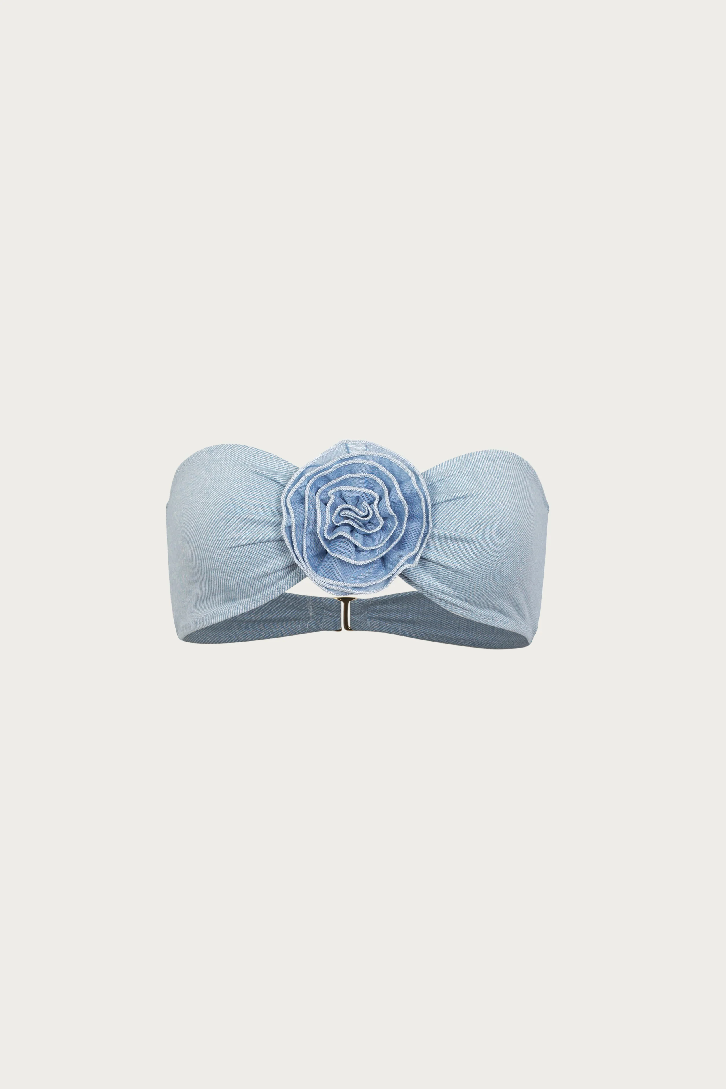 Rose Bandeau Top (Denim/Denim)
