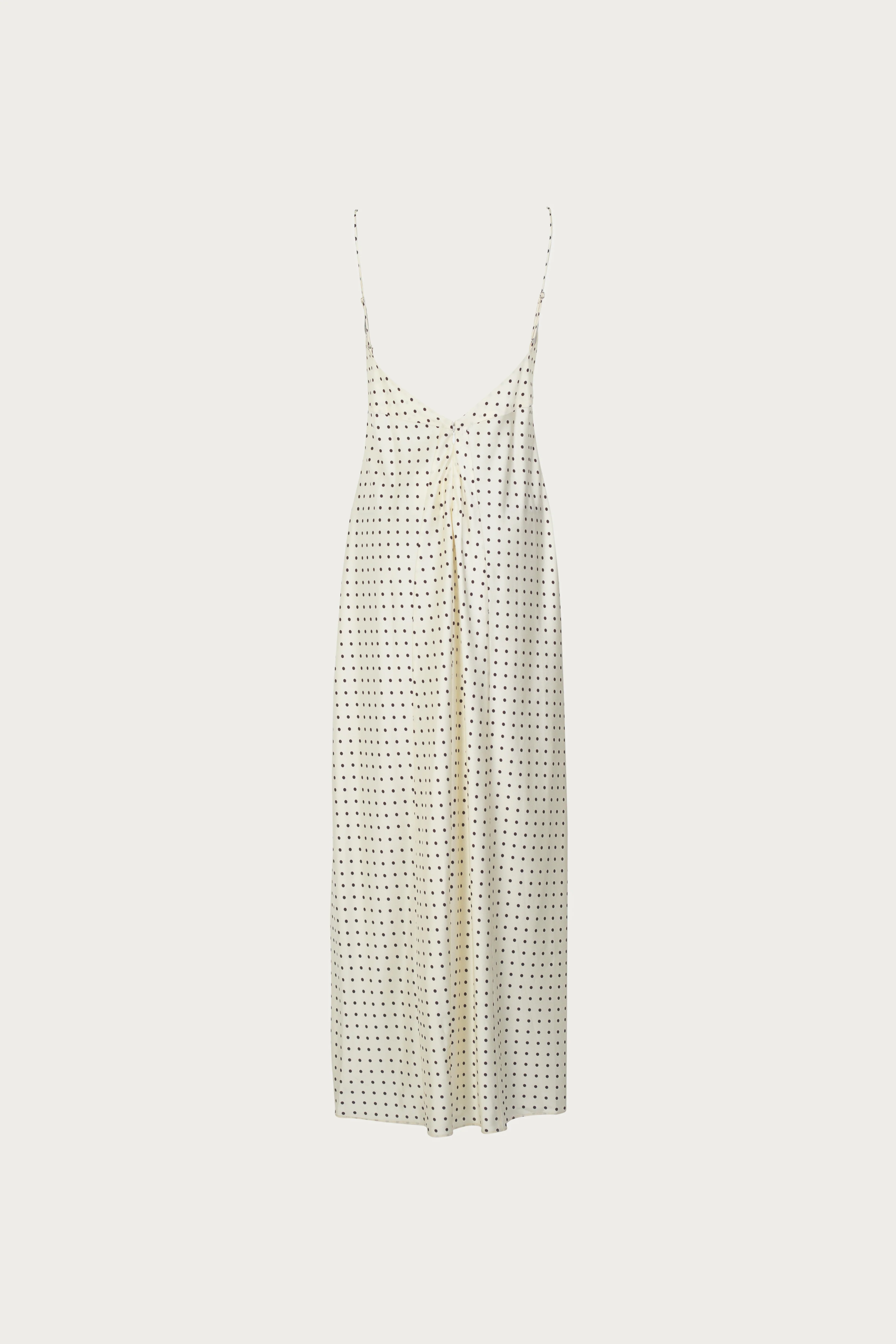 Deep V Rosette Gown (Cream Polka Dot) 7 Deep V Rosette Gown (Cream Polka Dot)