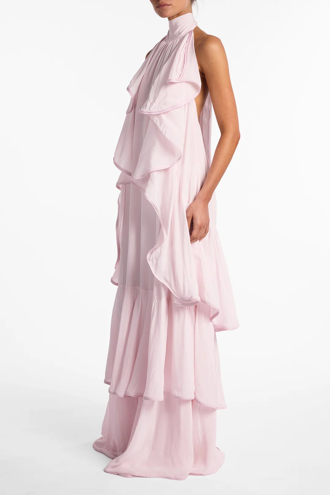 Layered Chiffon Gown (Pale Pink) 4 Layered Chiffon Gown (Pale Pink)