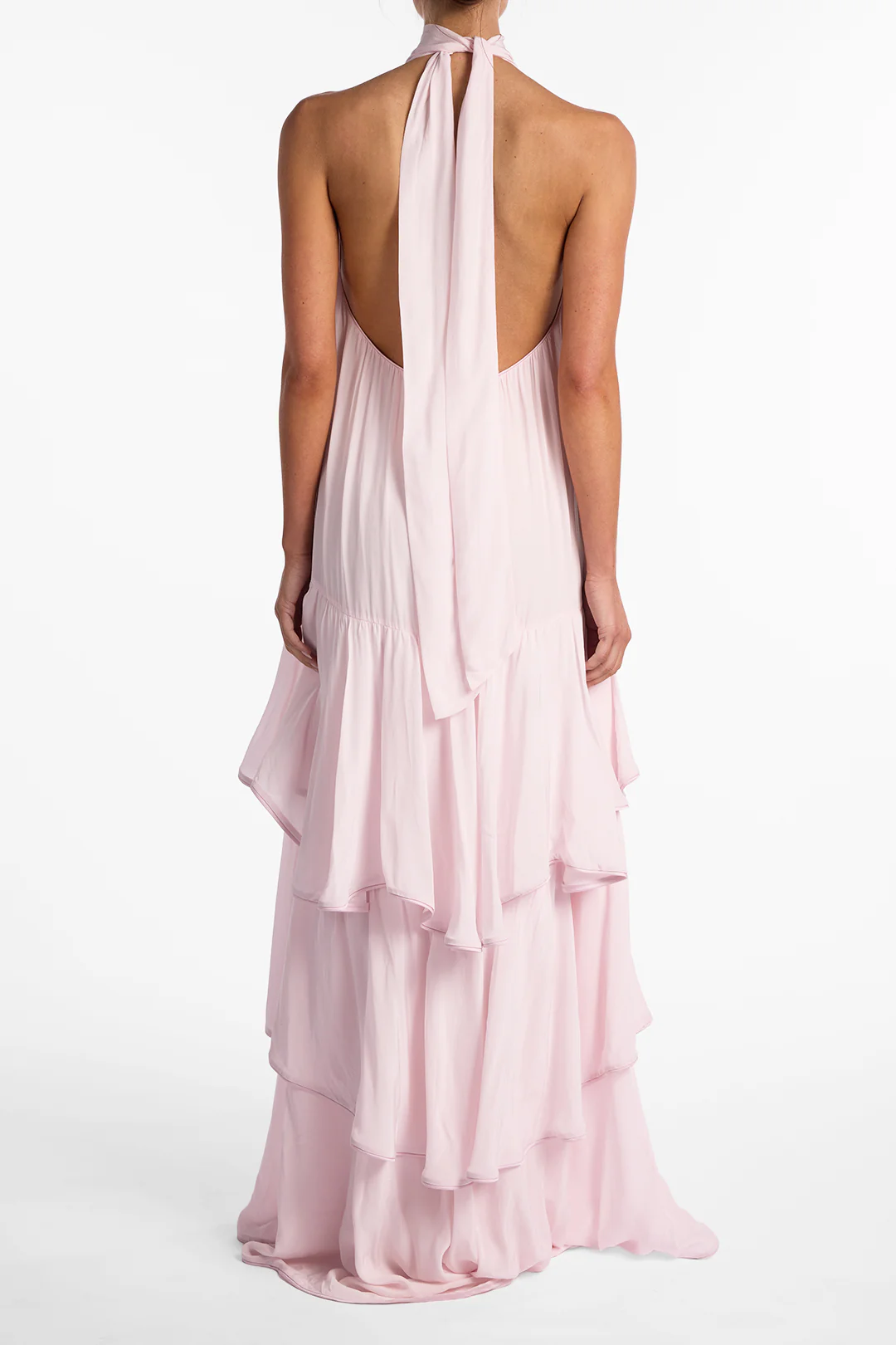 Layered Chiffon Gown (Pale Pink) 5 Layered Chiffon Gown (Pale Pink)