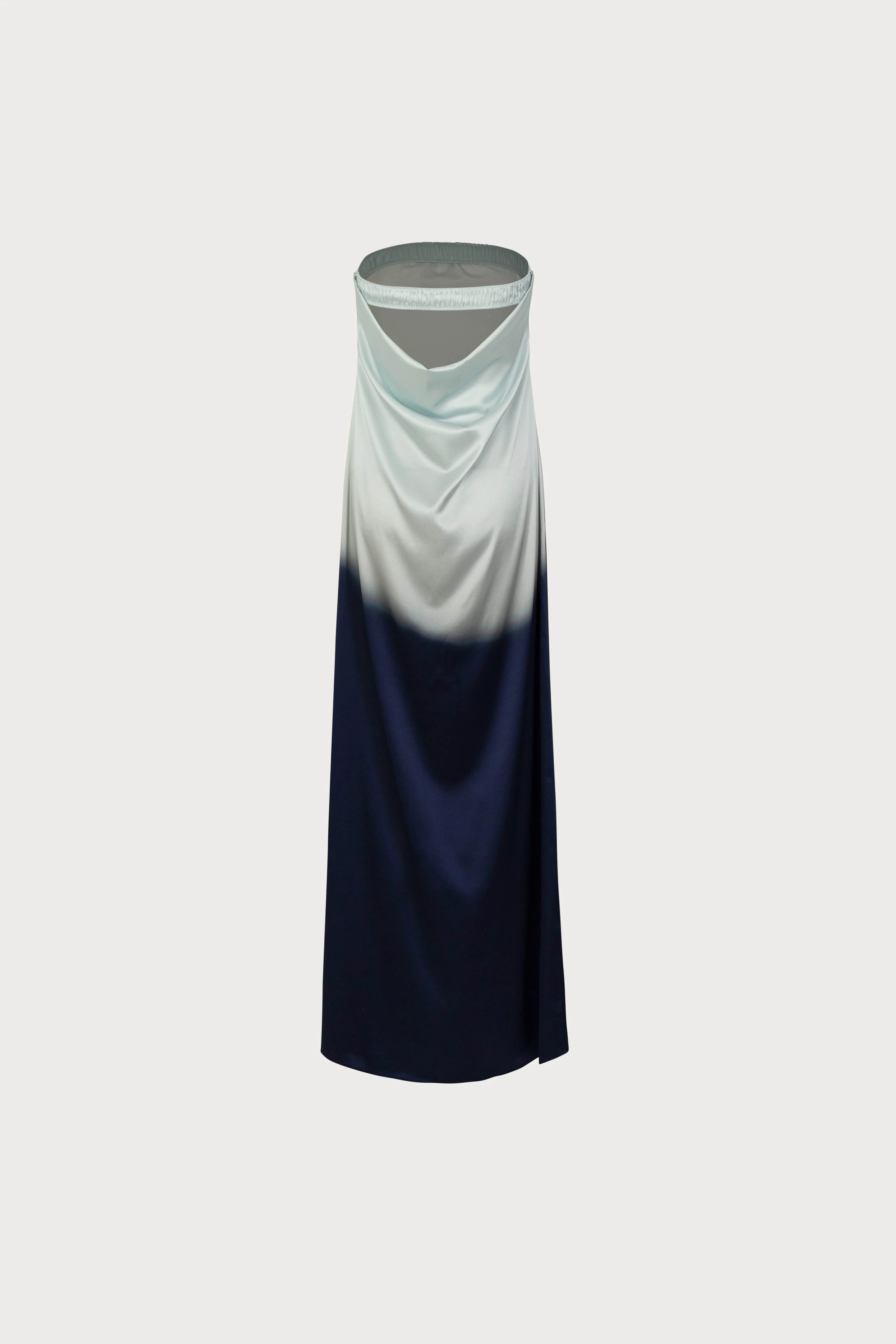 Strapless Draped Maxi (Blue Ombre) 5 Strapless Draped Maxi (Blue Ombre)