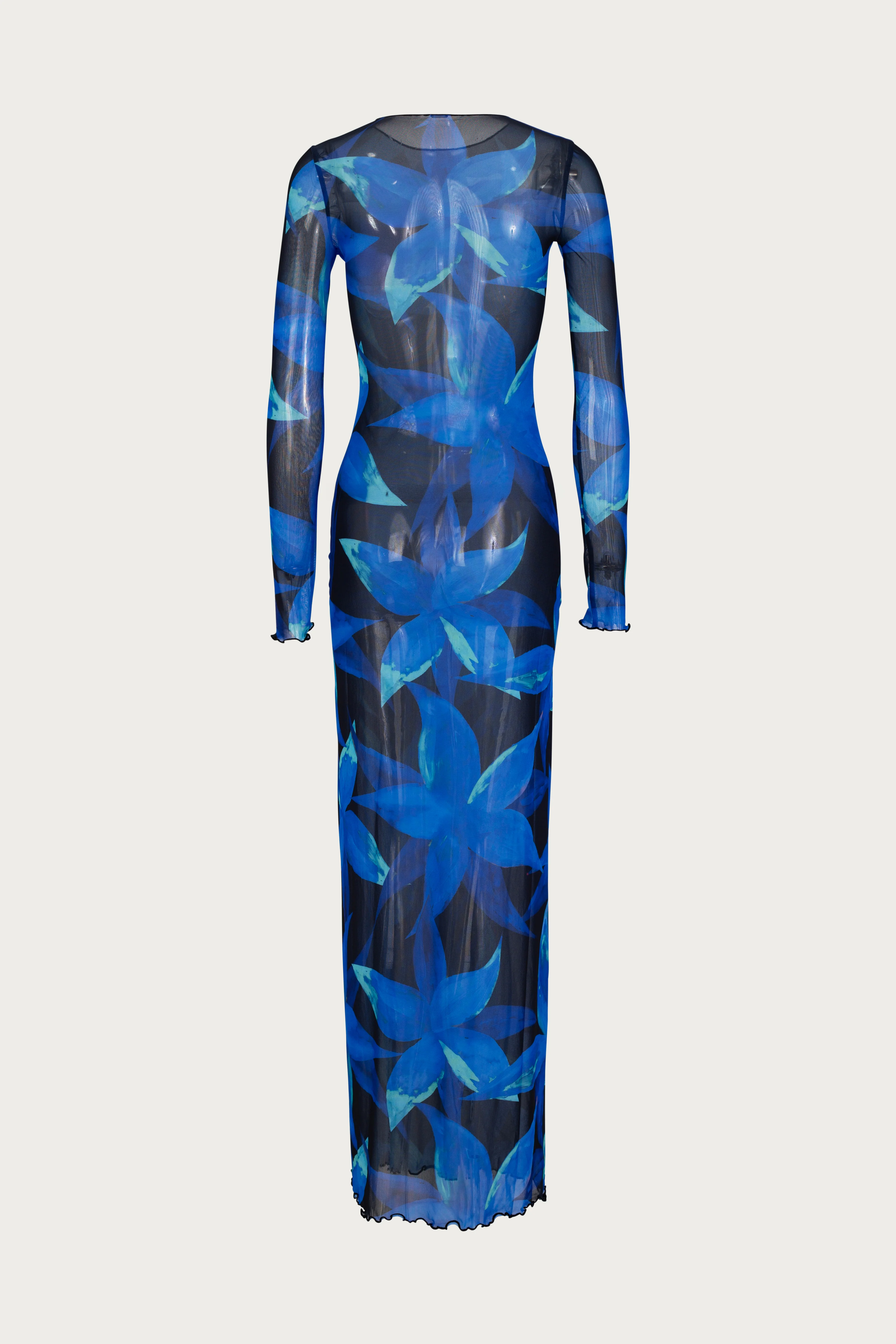 Mesh Maxi Dress (Blue Tropical) 5 Mesh Maxi Dress (Blue Tropical)