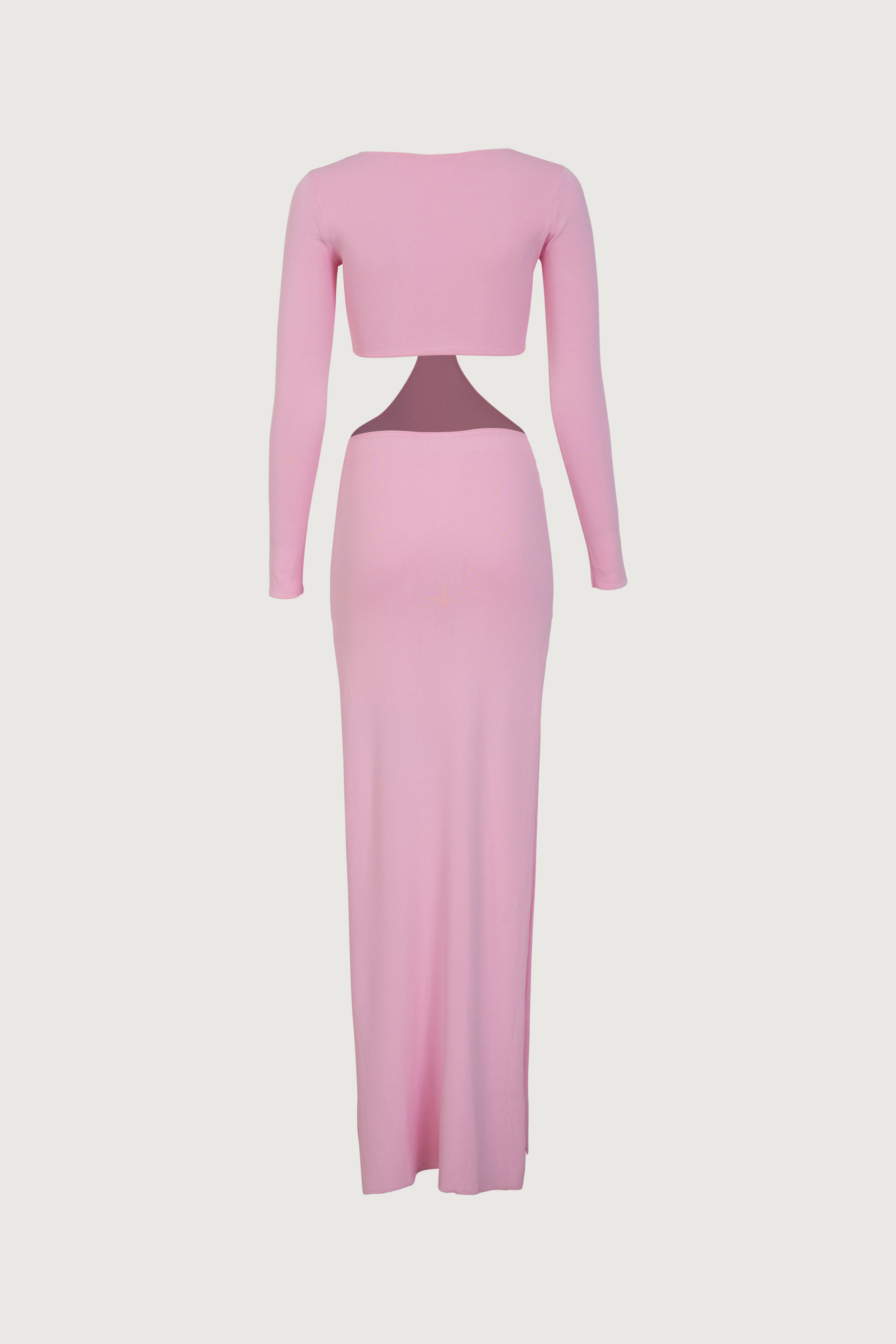 Long Sleeve Cut Out Maxi Dress (Baby Pink) 7 Long Sleeve Cut Out Maxi Dress (Baby Pink)
