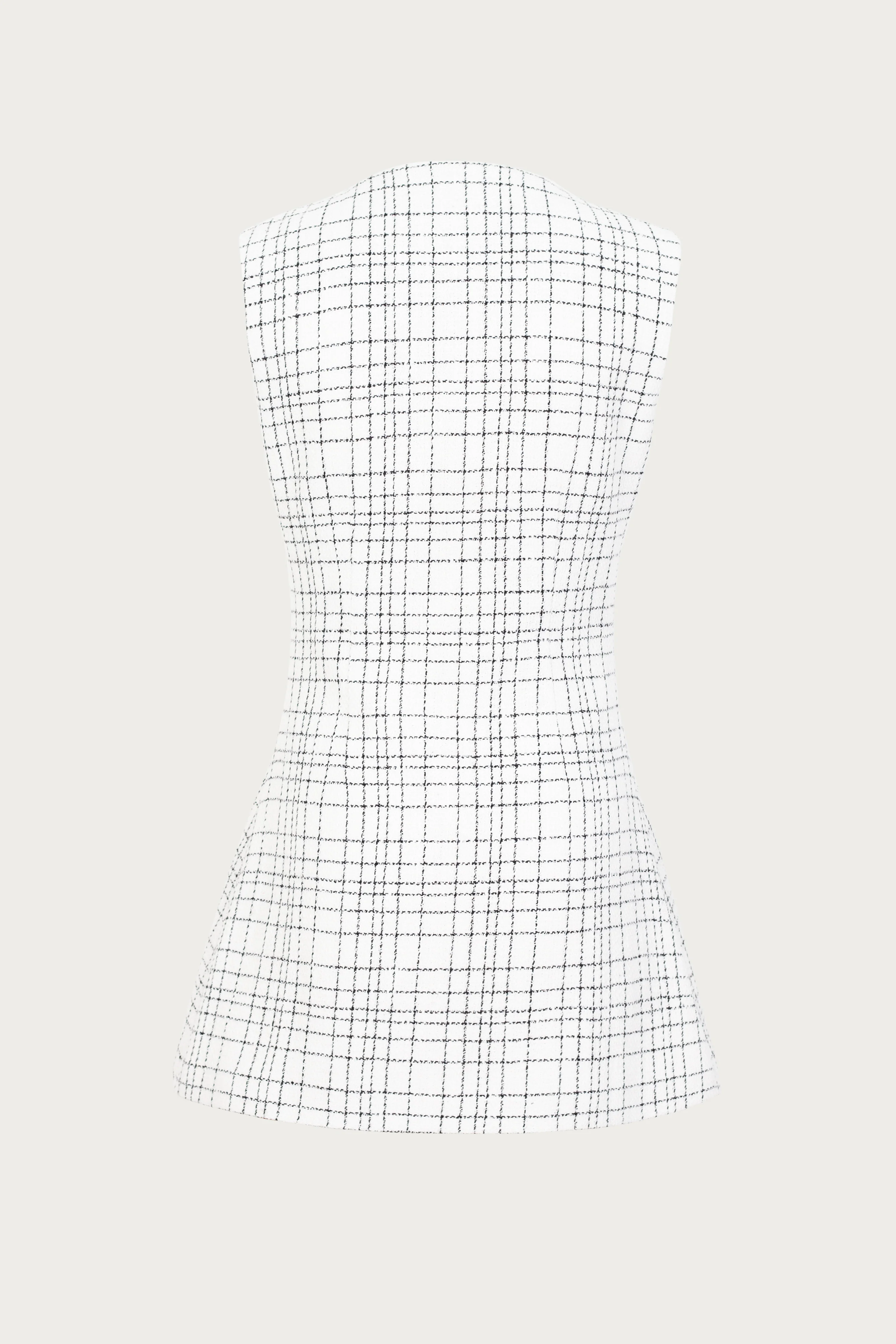 Grace Dress (White Tweed)