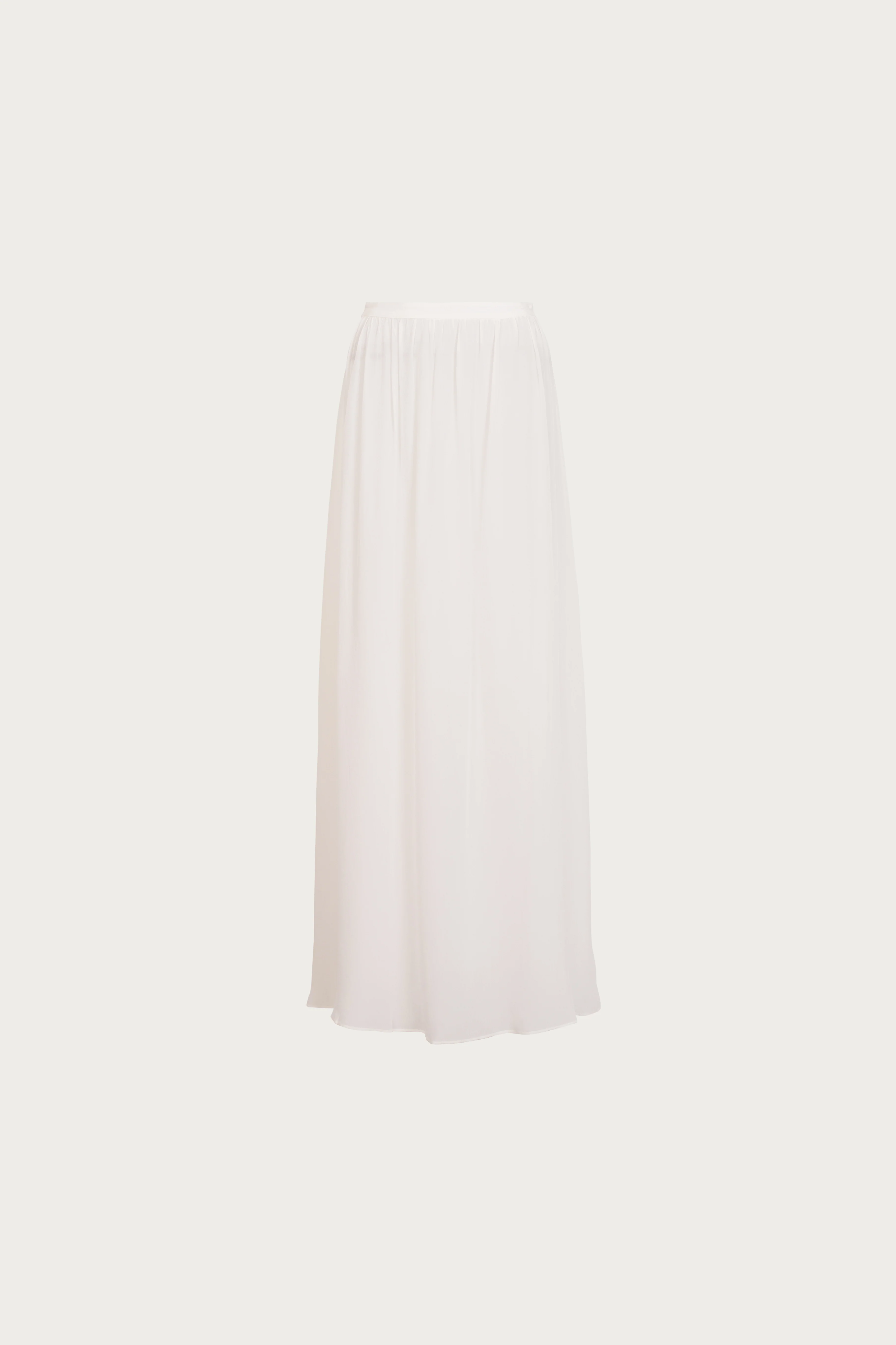 Chiffon Maxi Skirt (Cream)