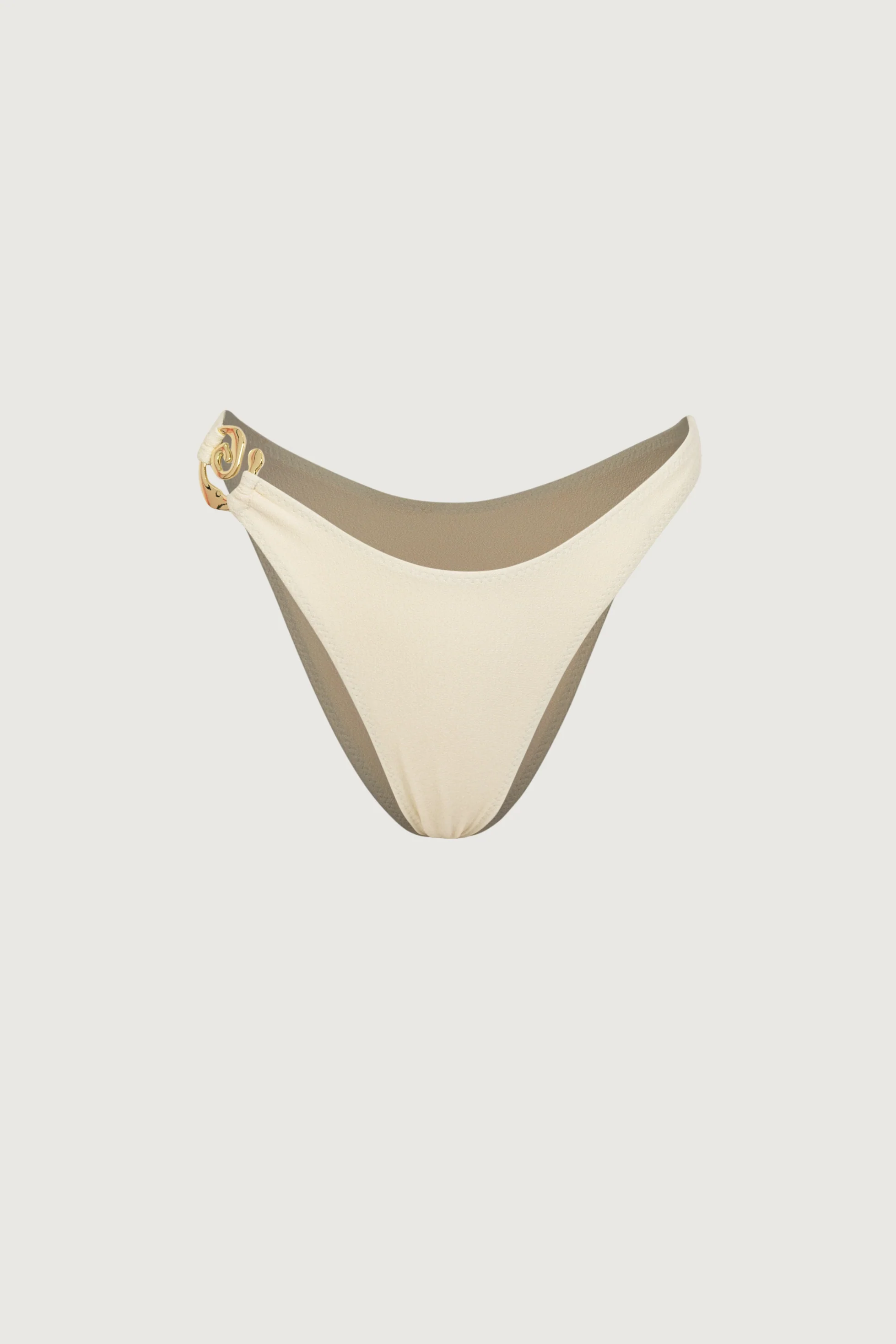 Spiral 90s Bottom (Faux Suede Cream)
