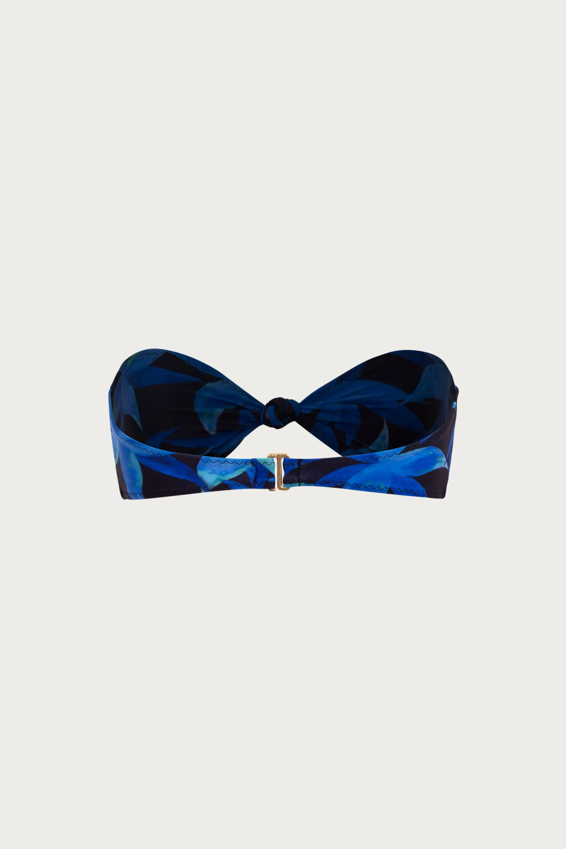Home 20 Knotted Bandeau Top (Blue Tropical)