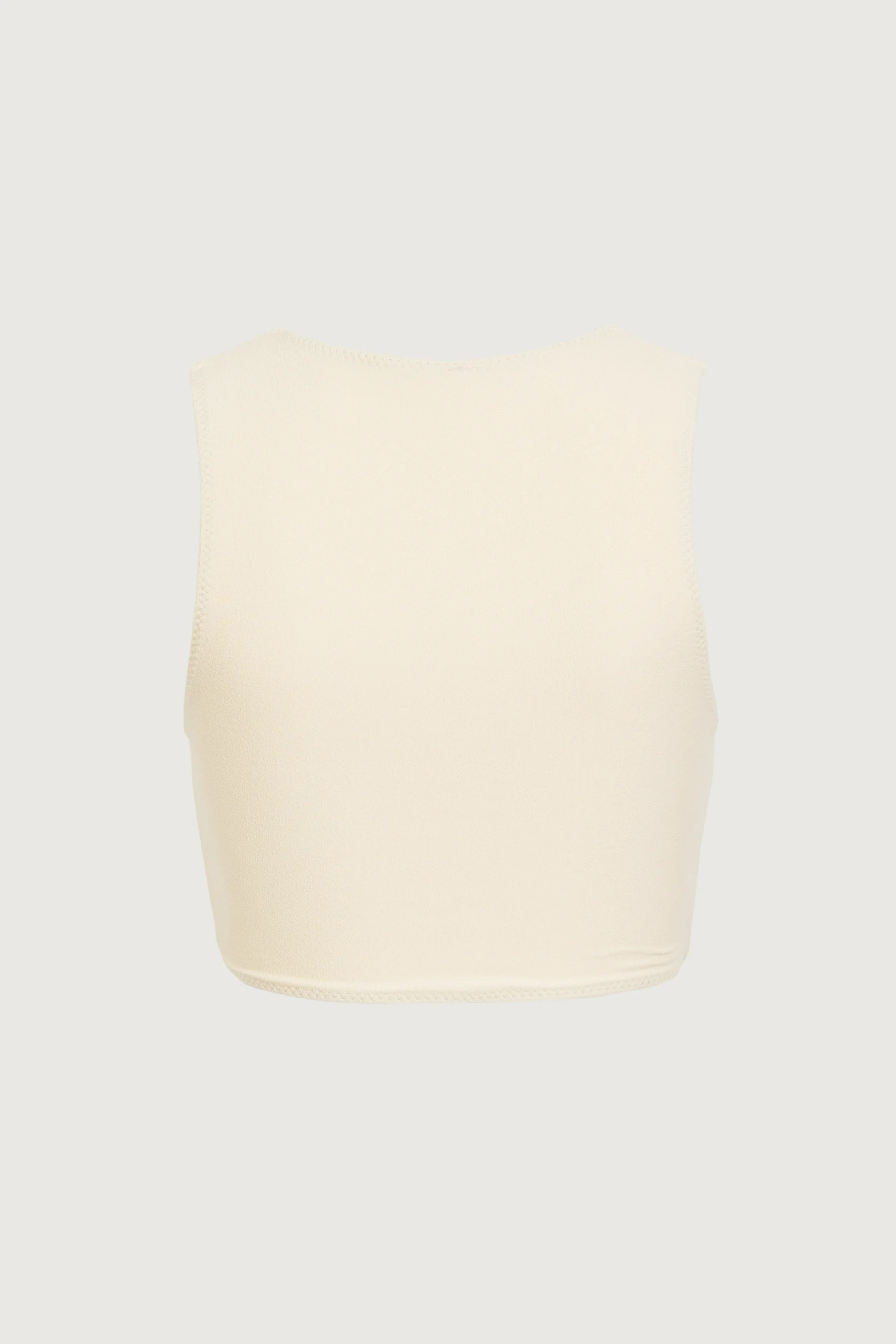 Rosette Tank Top (Faux Suede Cream/Cream) 6 Rosette Tank Top (Faux Suede Cream/Cream)
