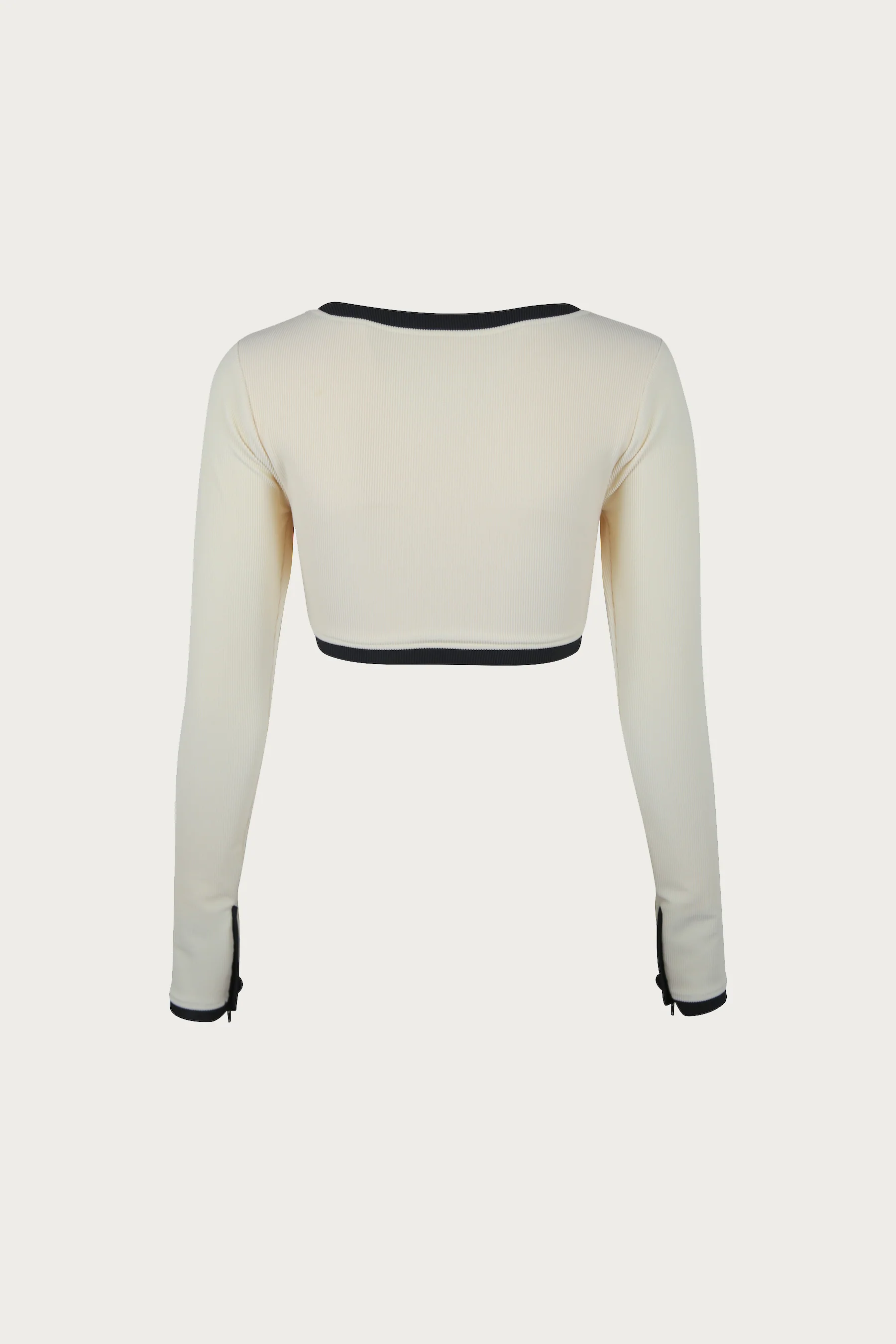 The Grace Rashguard (Ribbed Cream/Black) 6 The Grace Rashguard (Ribbed Cream/Black)