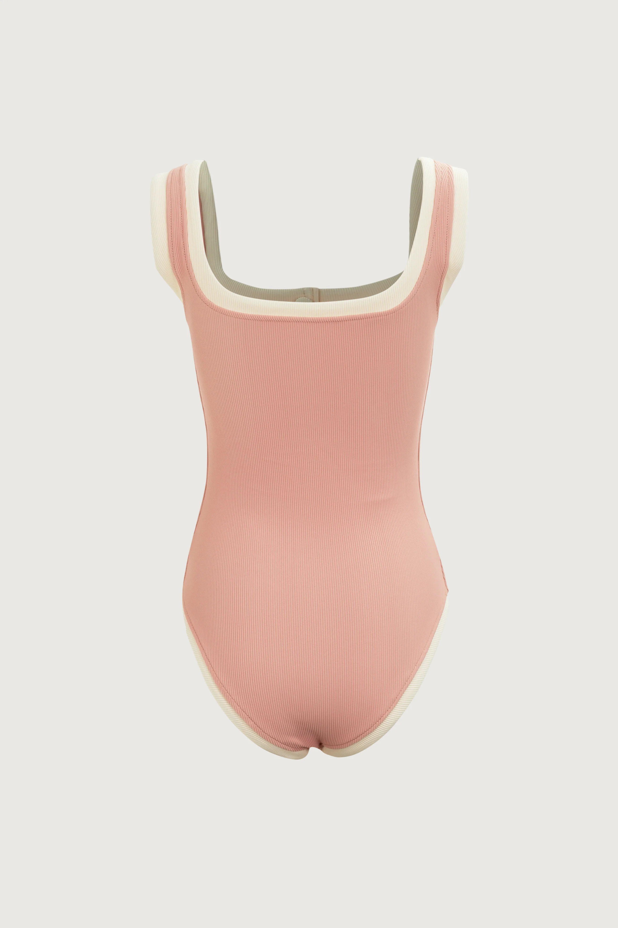The Grace Tank One Piece (Ribbed Blush/Cream) 5 The Grace Tank One Piece (Ribbed Blush/Cream)
