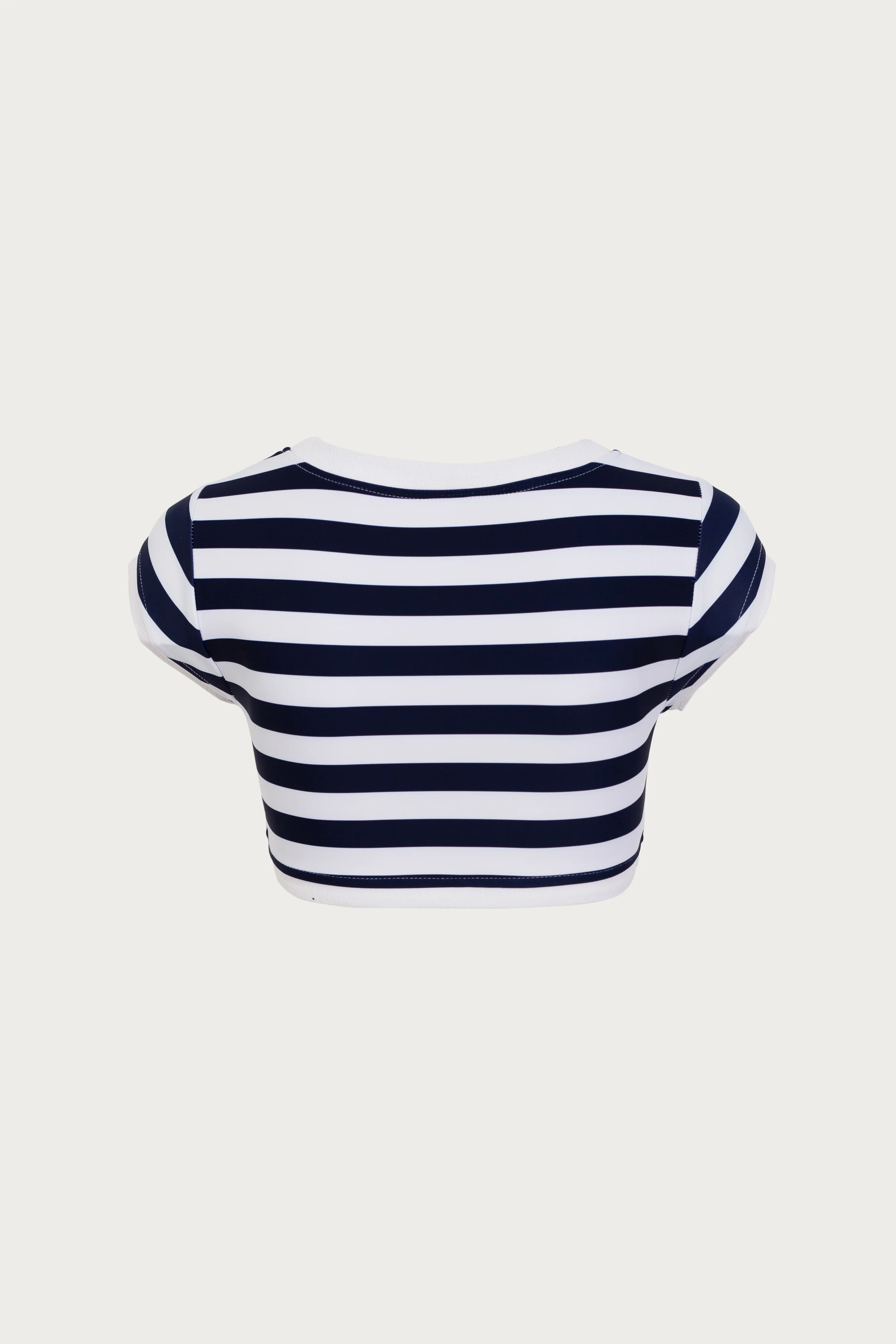 The Grace Top (Navy Cream Stripe/White)