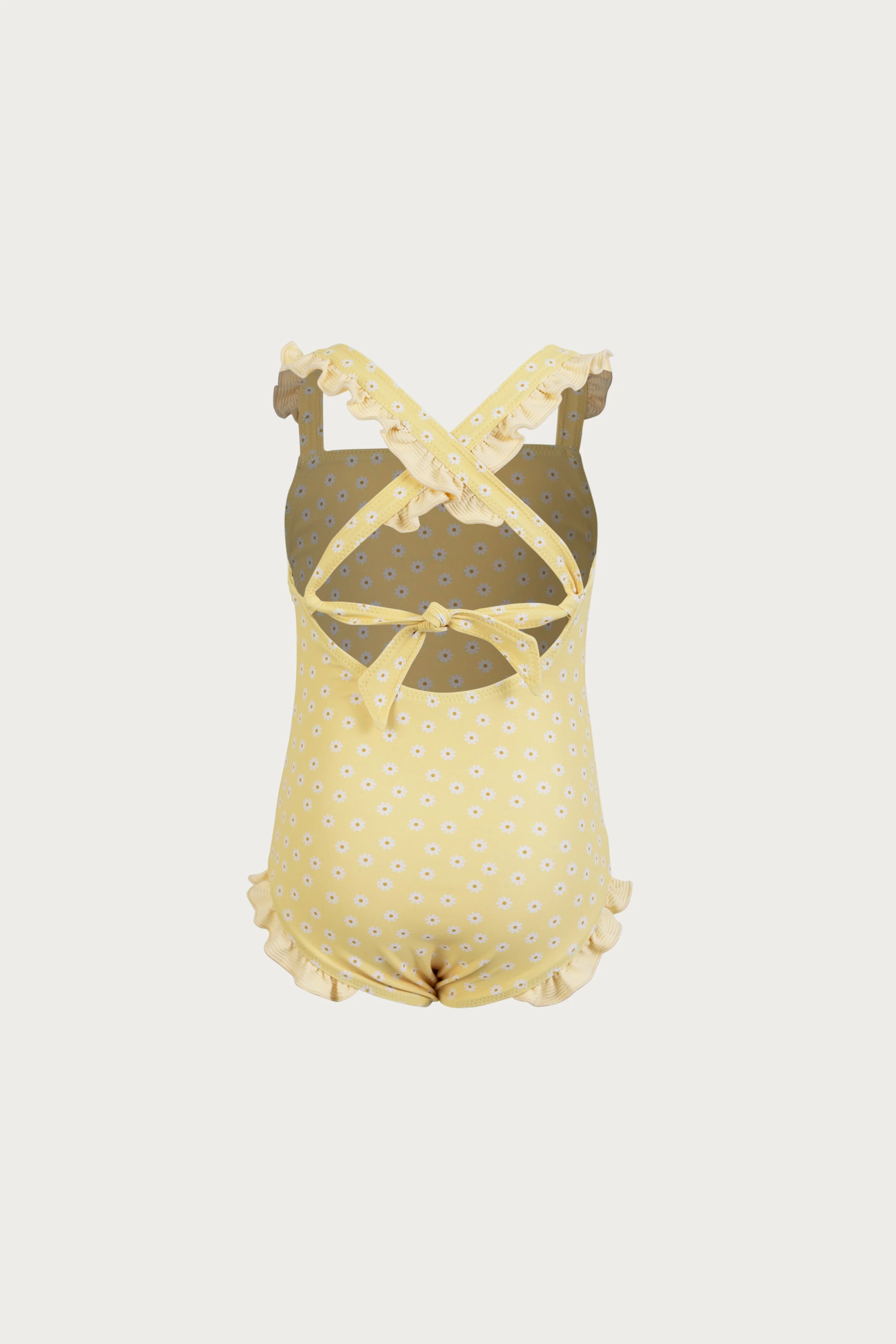 ruffle one piece (yellow daisy) 3 ruffle one piece (yellow daisy)