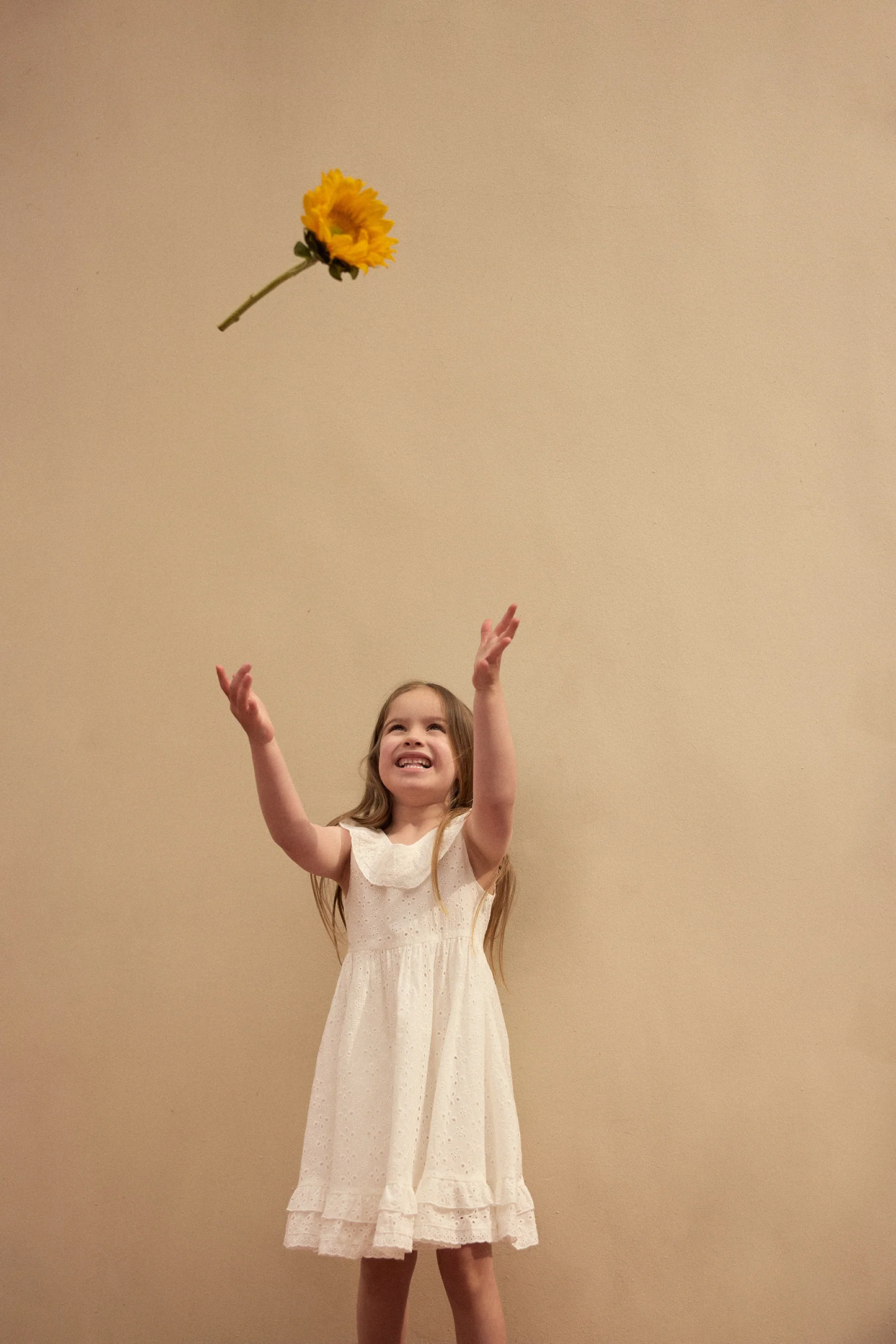kids eyelet dress (white)