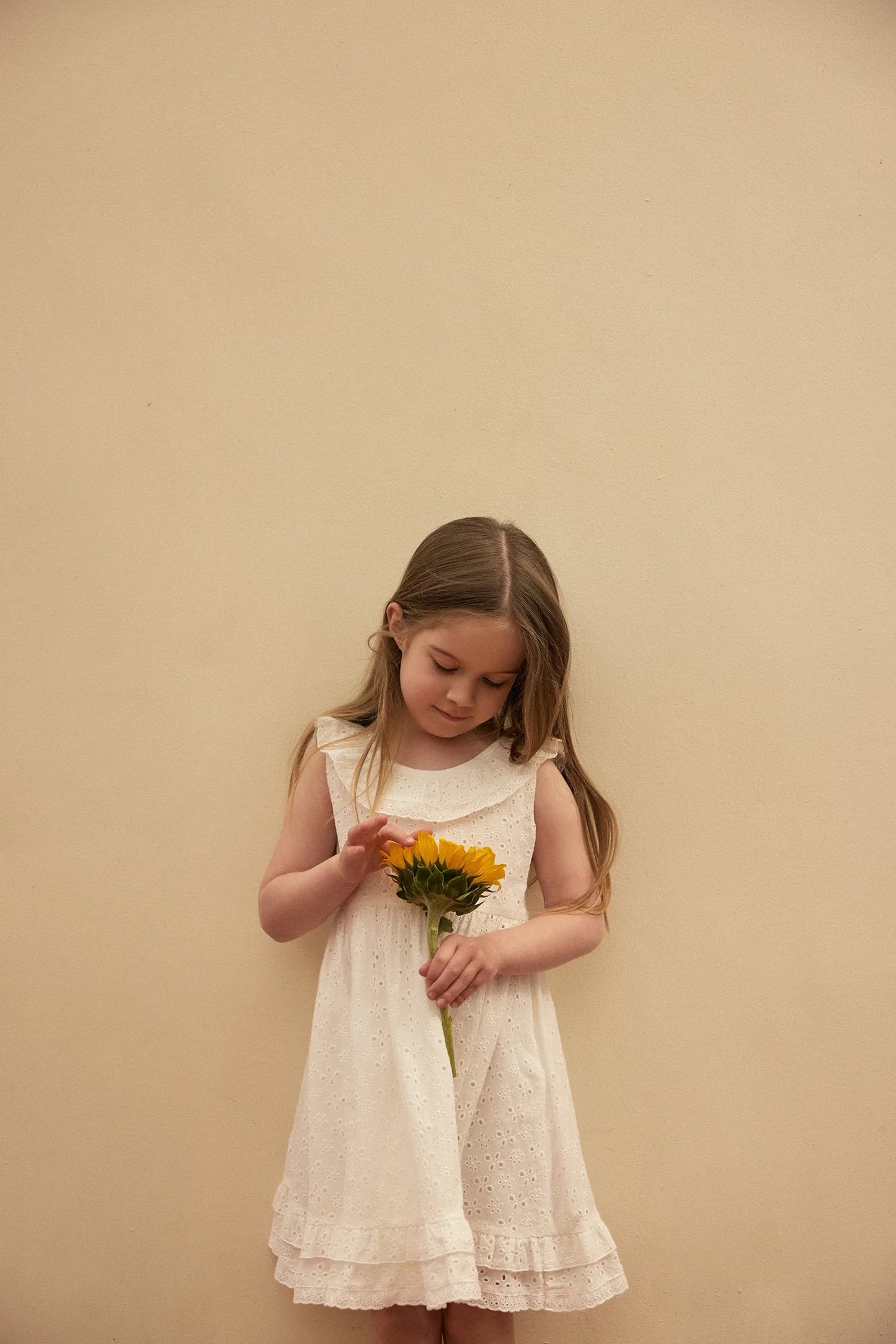kids eyelet dress (white)