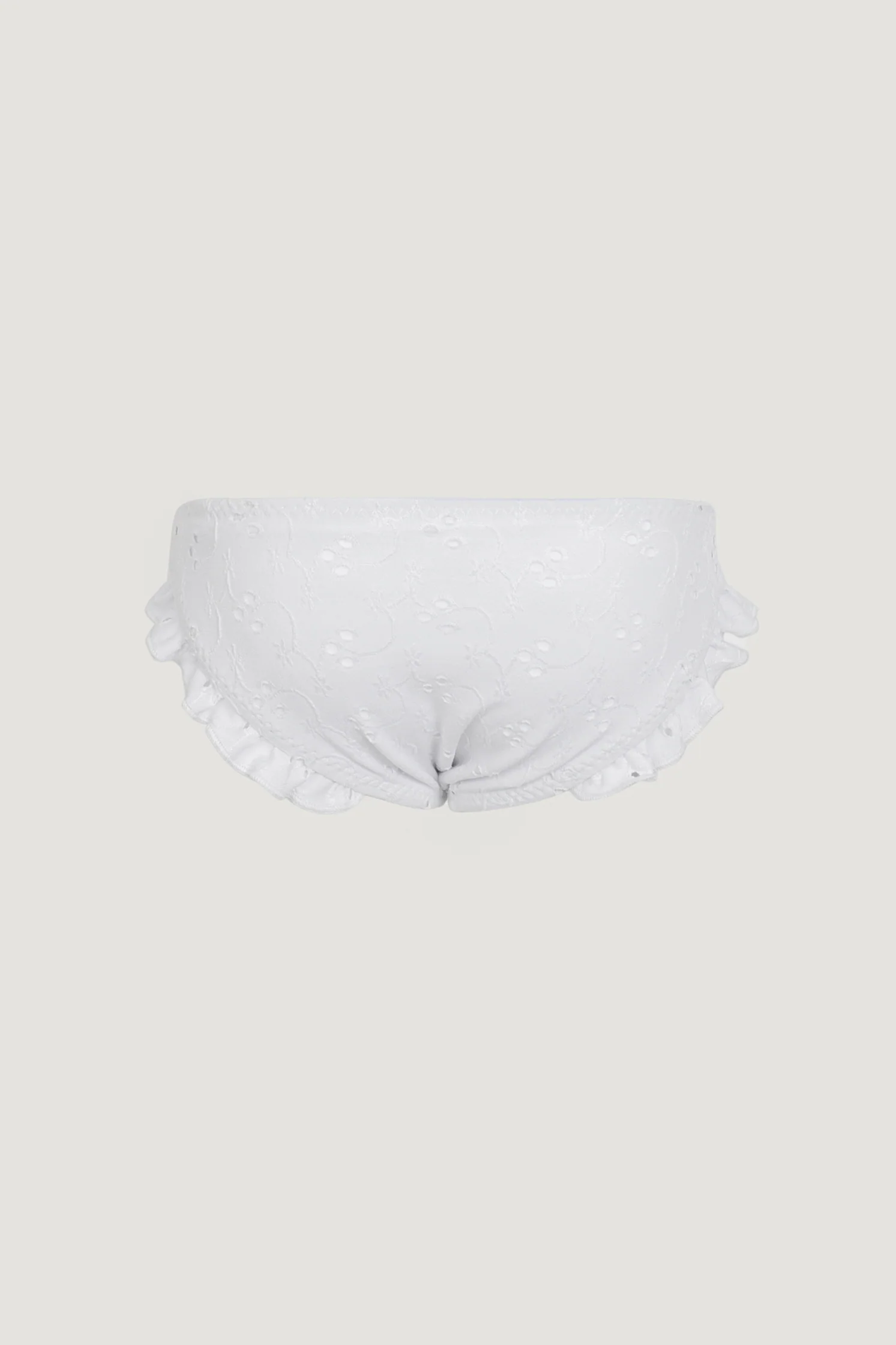 ruffle brief bottom (white eyelet) 2 ruffle brief bottom (white eyelet)