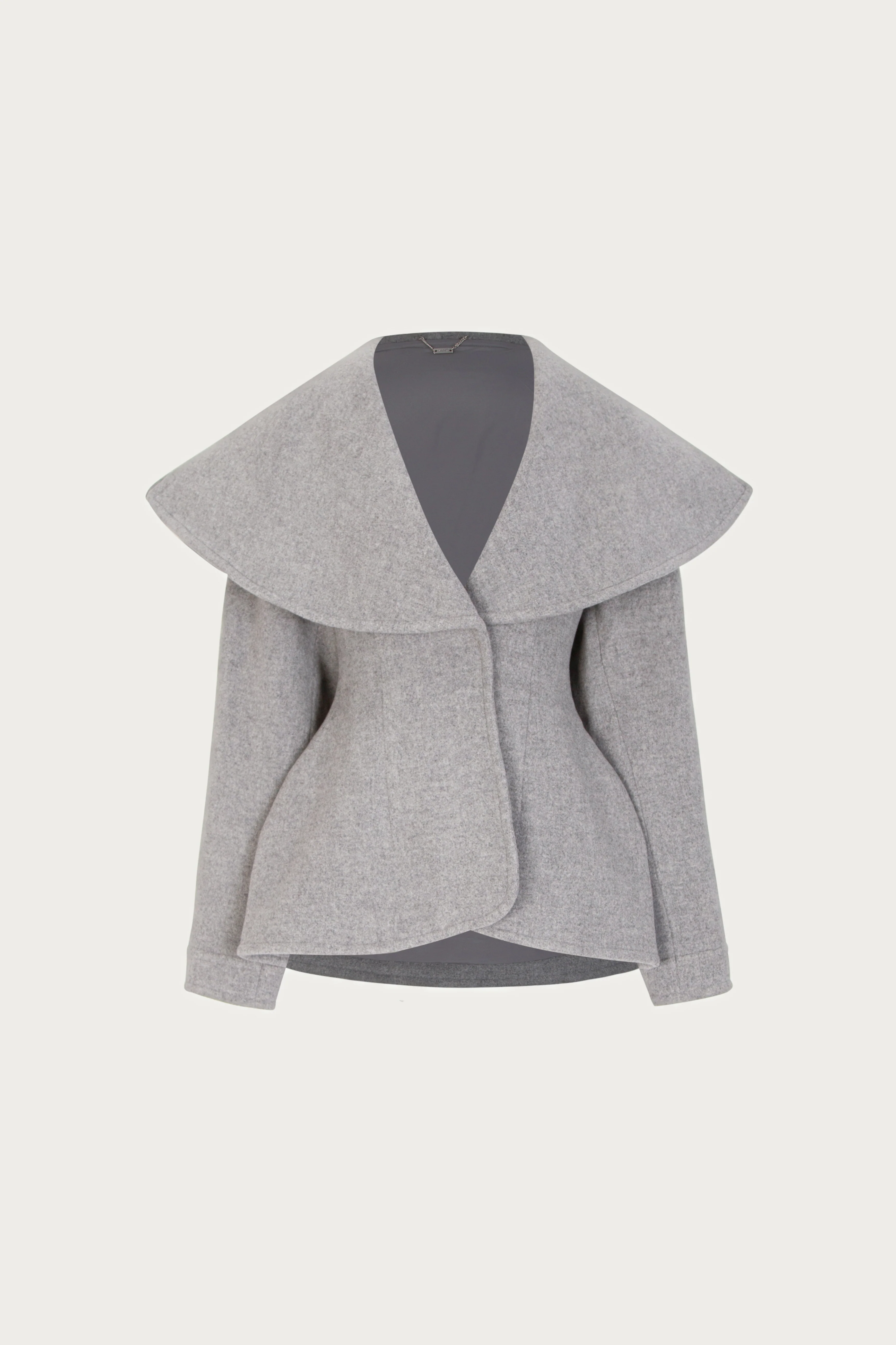 Short Wool Coat (Gray)