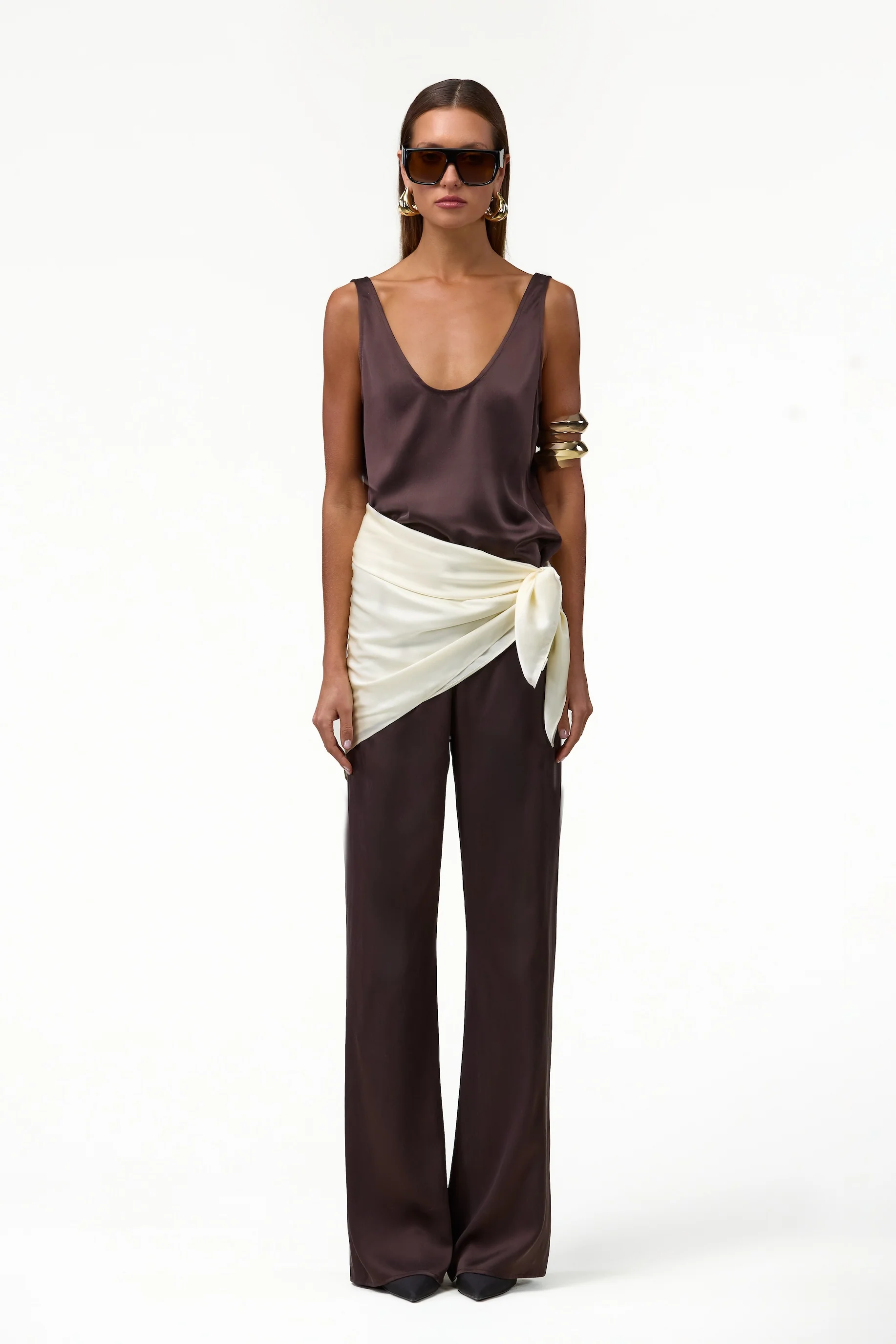 Silk Scarf (Cream)
