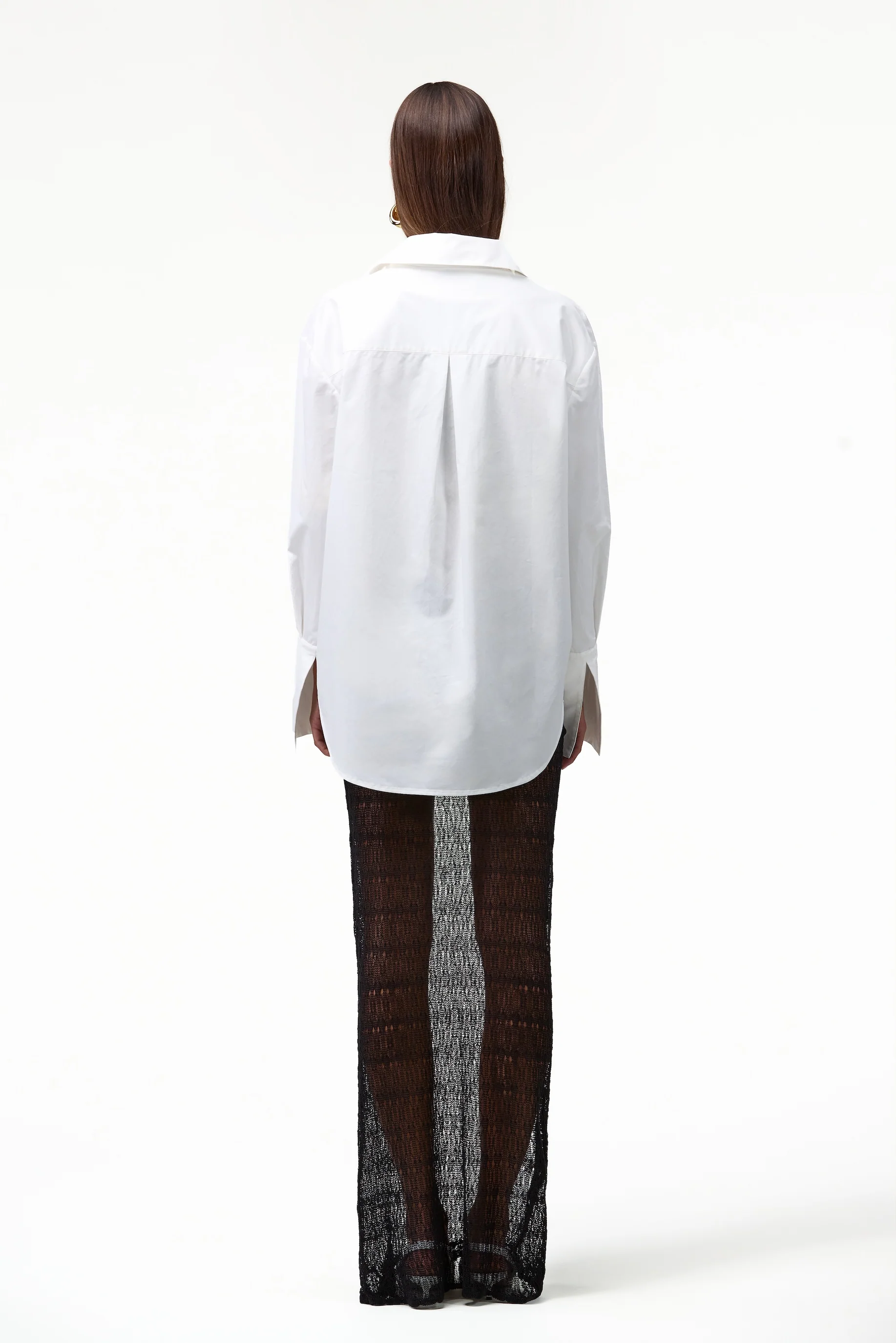 Oversized Poplin Shirt (White)