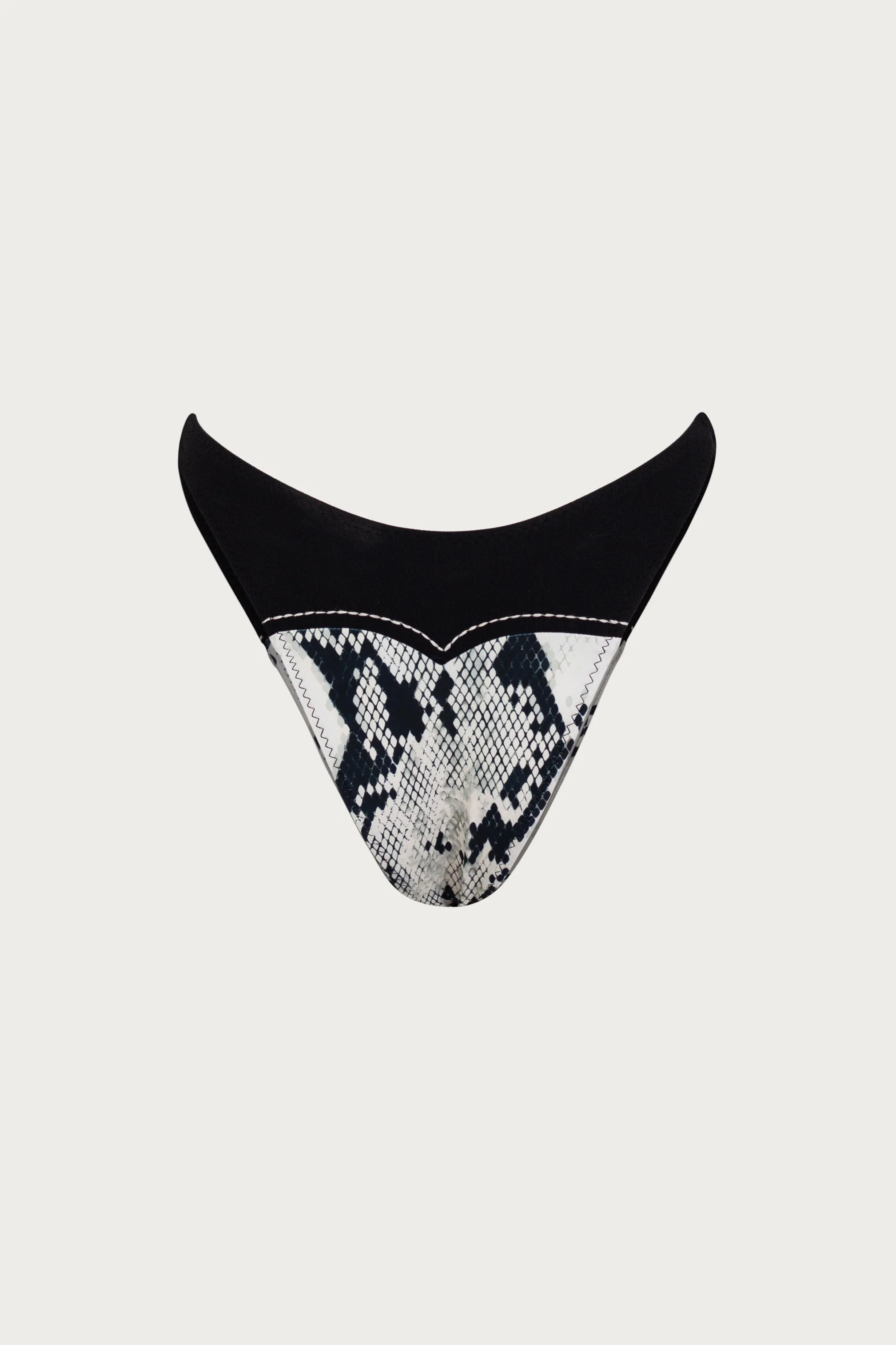Western 90s Bottom (Python/Faux Suede Black) 5 Western 90s Bottom (Python/Faux Suede Black)